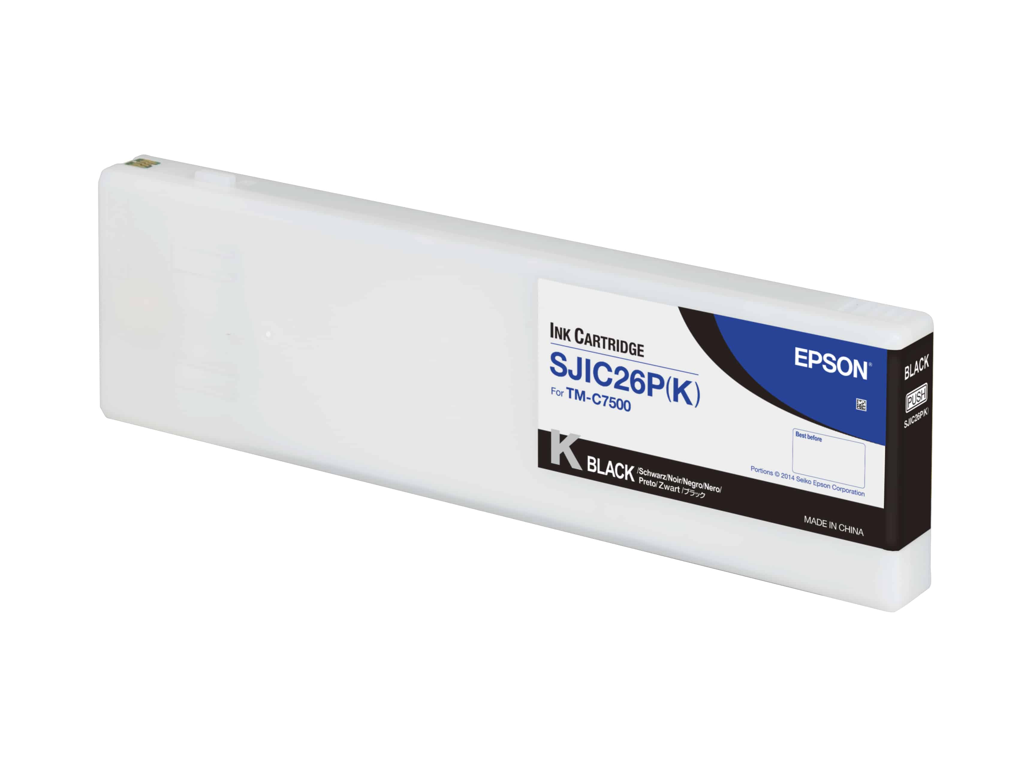 Epson SJIC26P(K): Ink cartridge for ColorWorks C7500 (Black) (C33S020618) thumbnail