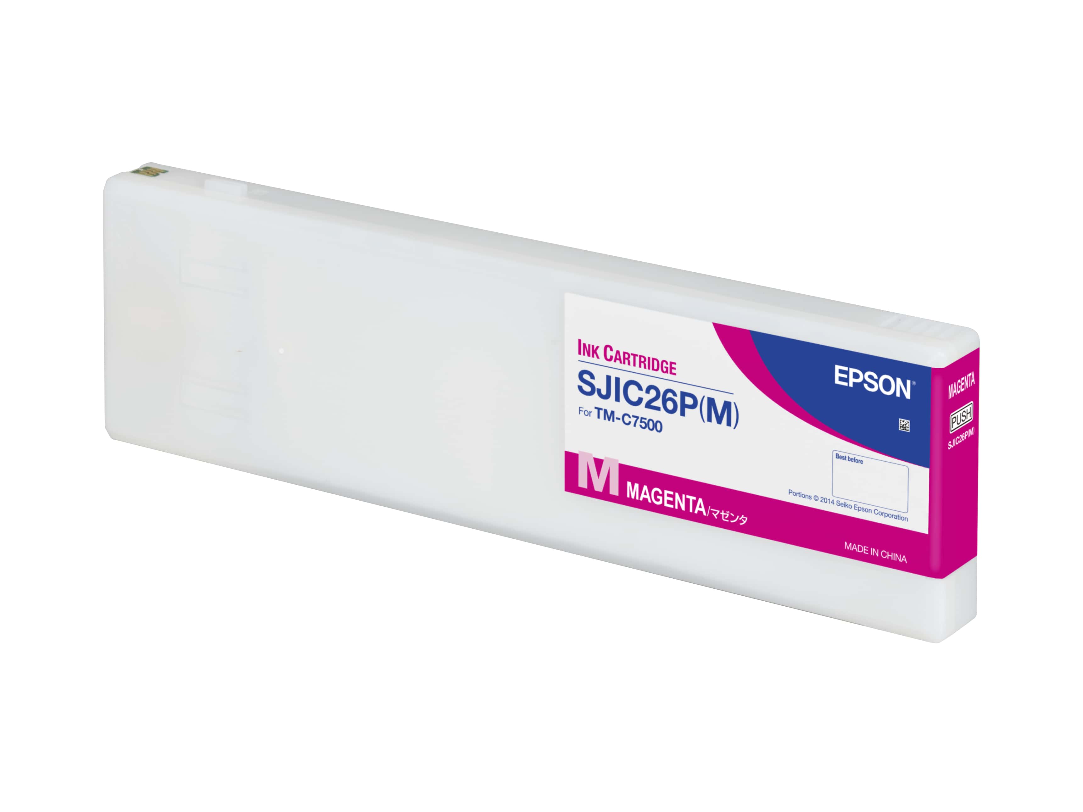 Epson SJIC26P(M): Ink cartridge for ColorWorks C7500 (Magenta) (C33S020620) thumbnail