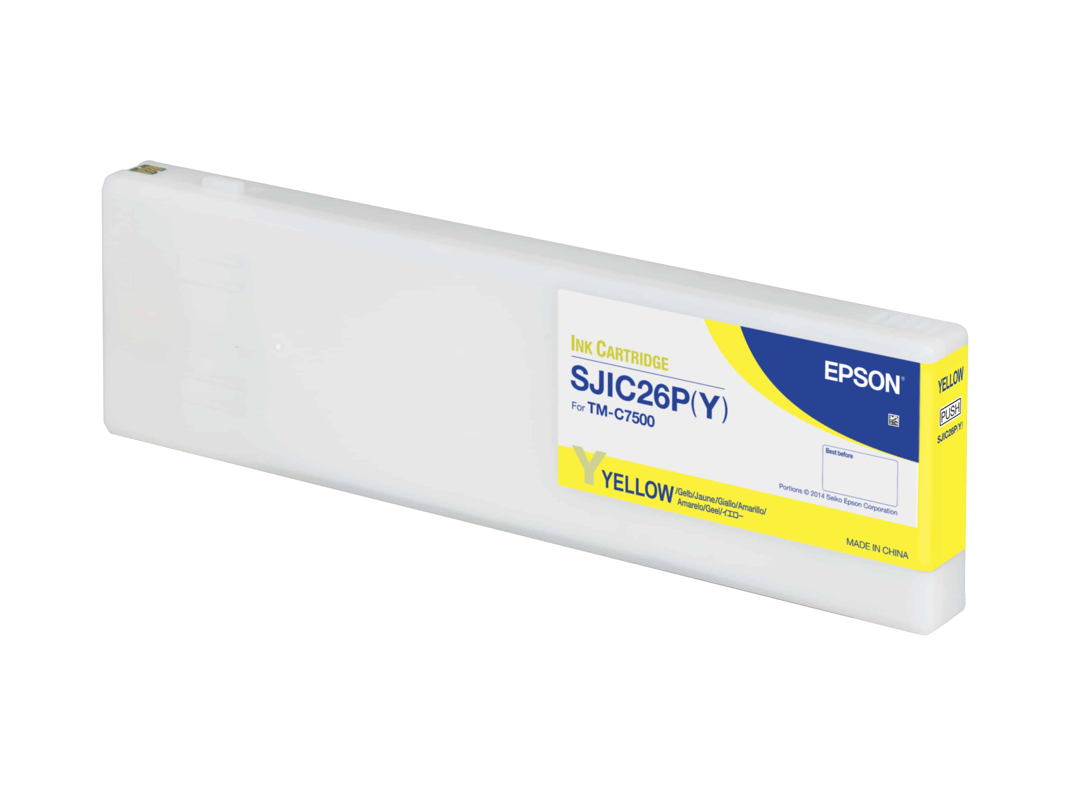 Epson SJIC26P(Y): Ink cartridge for ColorWorks C7500 (Yellow) (C33S020621) thumbnail