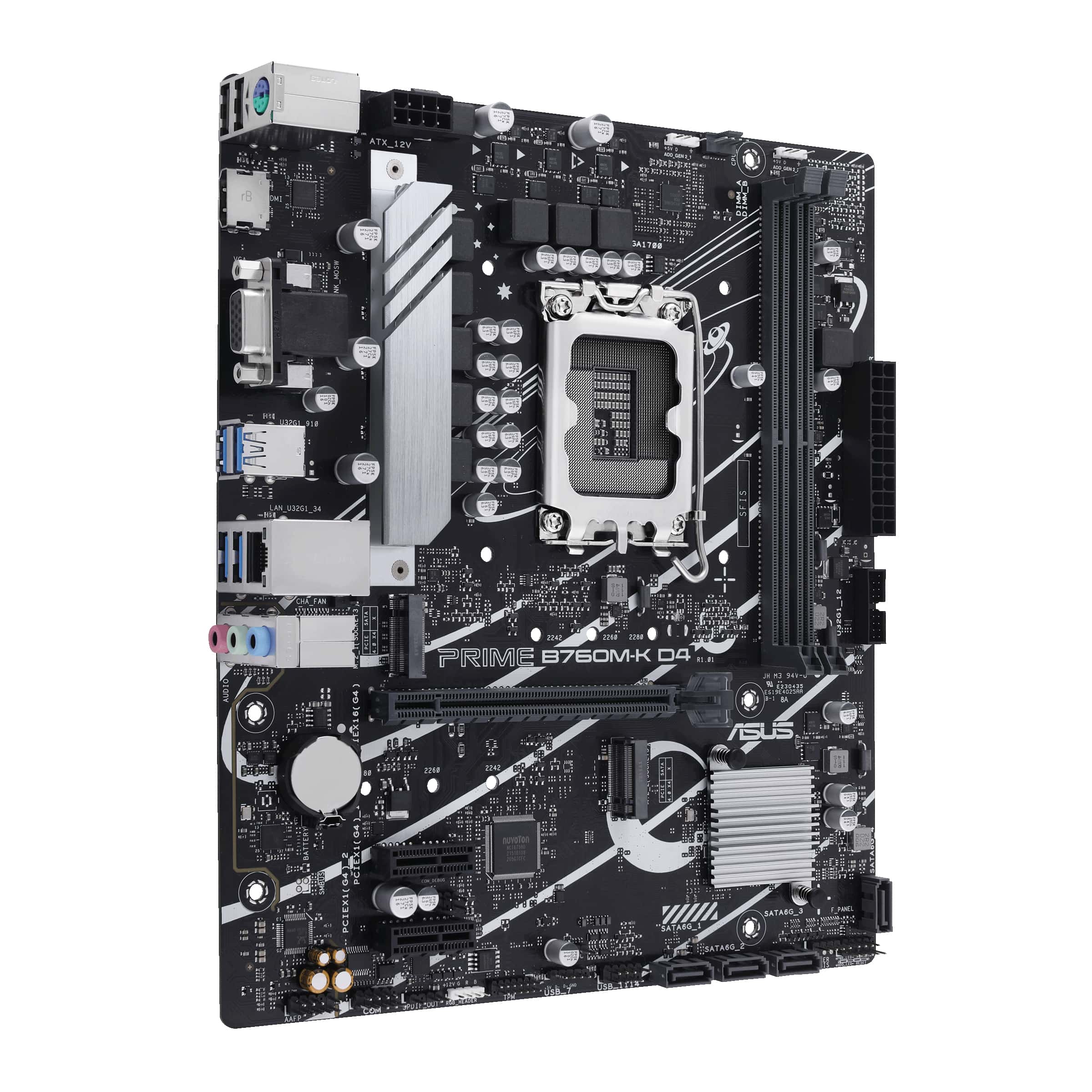 ASUS PRIME B760M-K D4 Intel B760 LGA 1700 micro ATX (90MB1DS0-M1EAY0) thumbnail