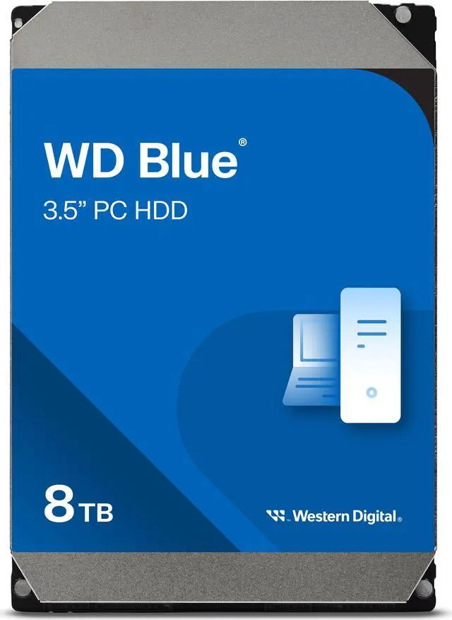 Western Digital WD Blue 8TB SATA 6Gb/s HDD Desktop (WD80EAAZ) thumbnail
