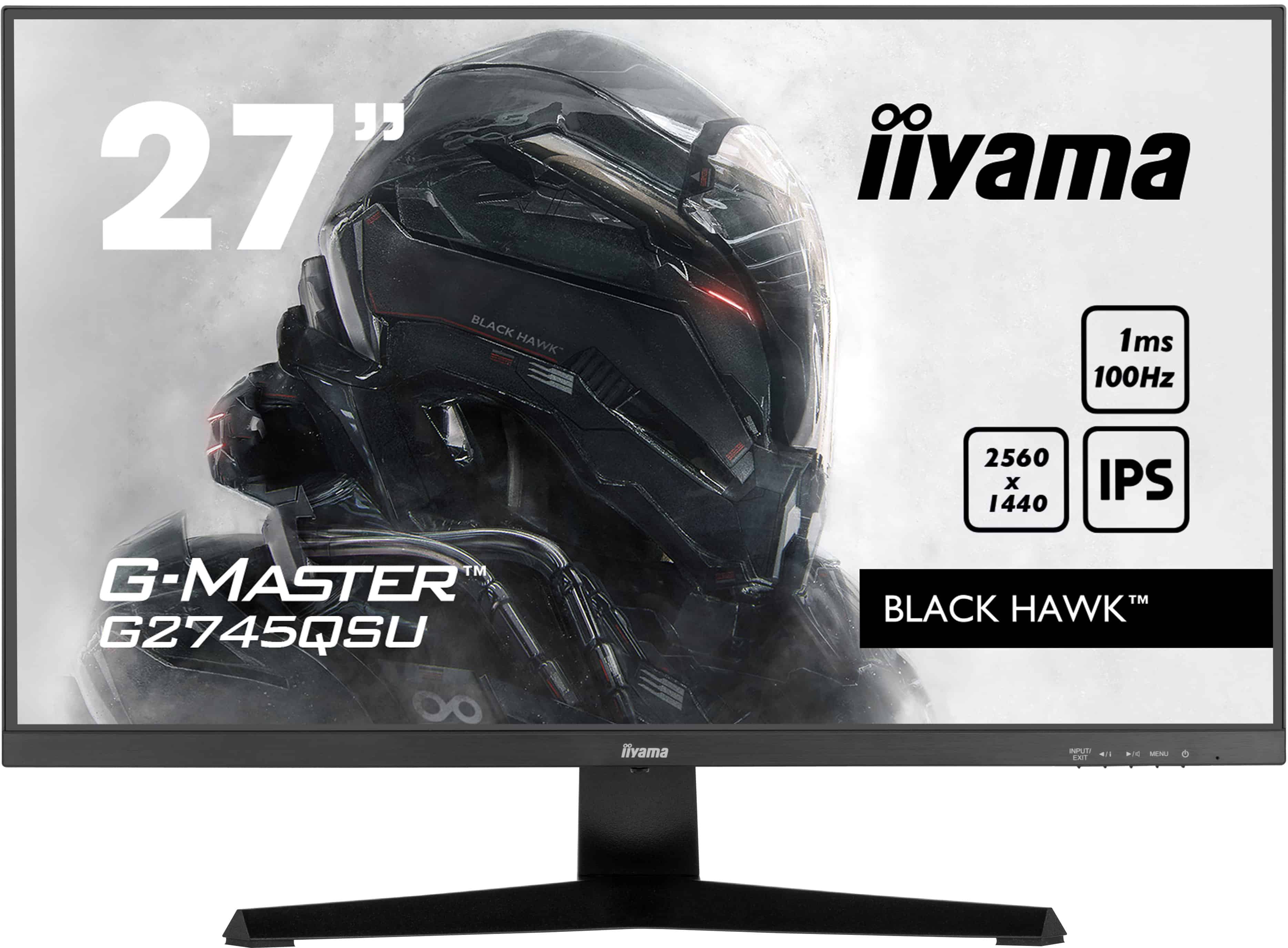 iiyama G-MASTER G2745QSU-B1 computer monitor 68,6 cm (27) 2560 x 1440 Pixels Dual WQHD LED Zwart (G2745QSU-B1) thumbnail