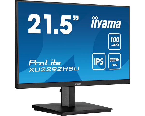 iiyama ProLite XU2292HSU-B6 computer monitor 54,6 cm (21.5) 1920 x 1080 Pixels Full HD LED Zwart (XU2292HSU-B6) thumbnail