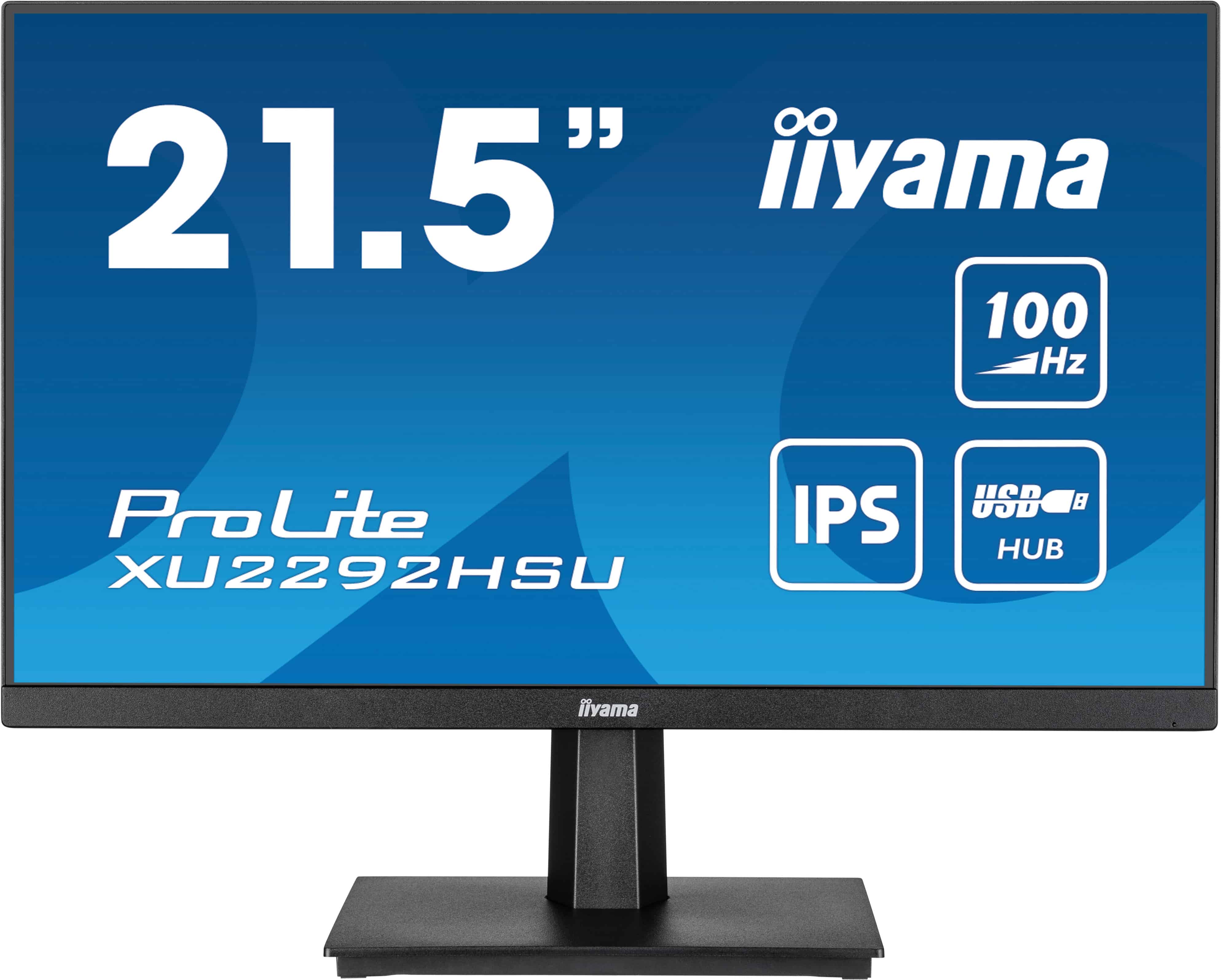 iiyama ProLite XU2292HSU-B6 computer monitor 54,6 cm (21.5") 1920 x 1080 Pixels Full HD LED Zwart (XU2292HSU-B6) thumbnail