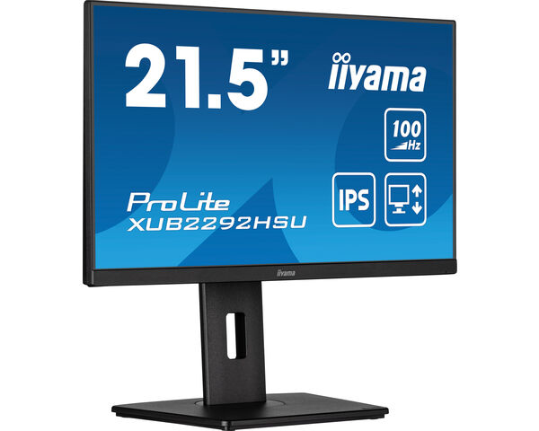 iiyama ProLite XUB2292HSU-B6 computer monitor 55,9 cm (22) 1920 x 1080 Pixels Full HD LED Zwart (XUB2292HSU-B6) thumbnail