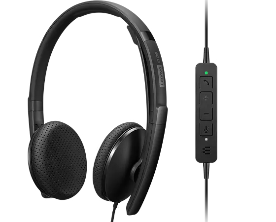 Lenovo 4XD1M39028 hoofdtelefoon/headset Bedraad Hoofdband USB Type-C Zwart (4XD1M39028) thumbnail