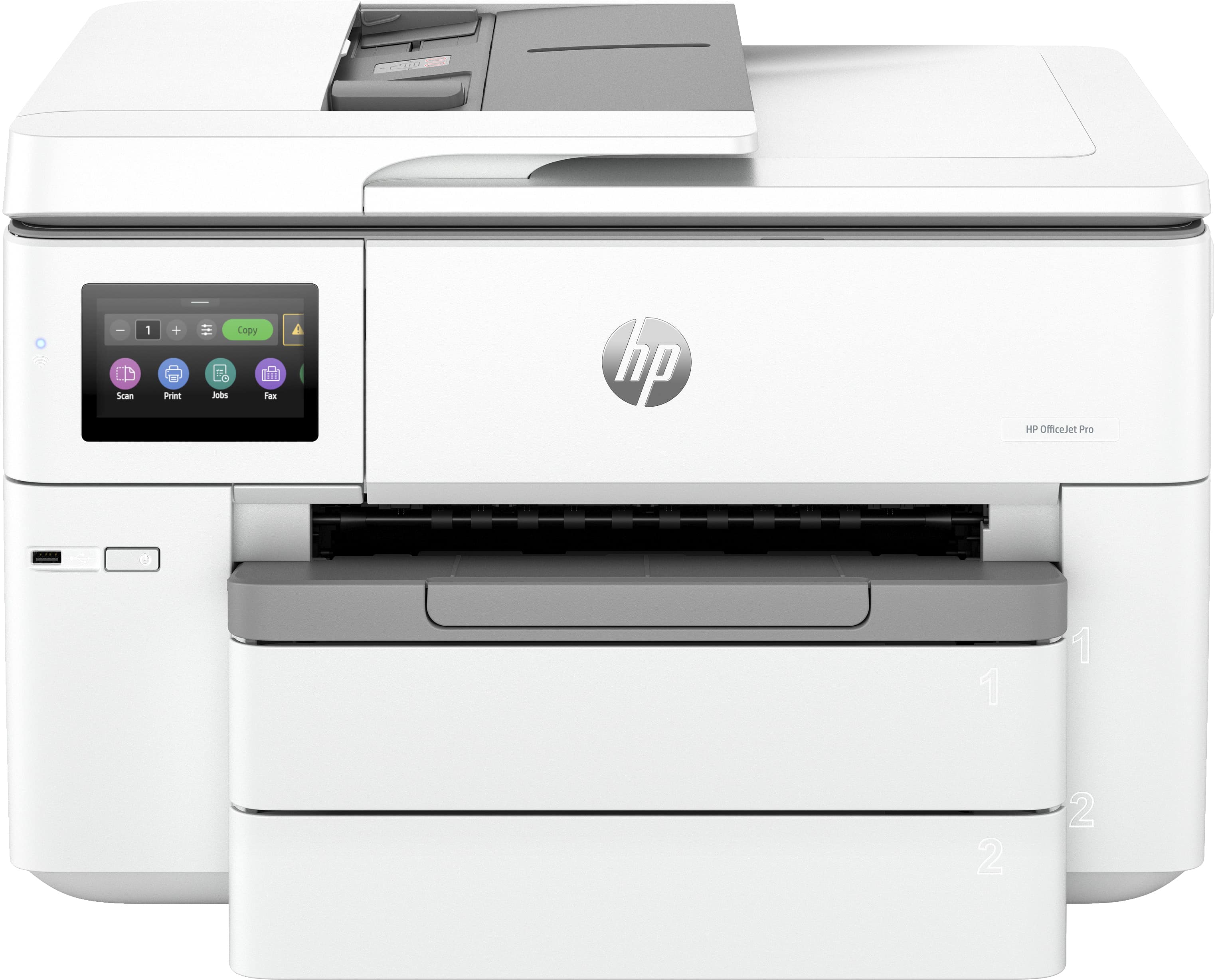 HP OfficeJet Pro HP 9730e Wide Format All-in-One printer, Kleur, Printer voor Kleine kantoren, Printen, kopiëren, scannen, HP+; geschikt voor HP Instant Ink; draadloos; dubbelzijdig printen; printen vanaf telefoon of tablet; automatische documentinvoer; U (537P6B#629) thumbnail
