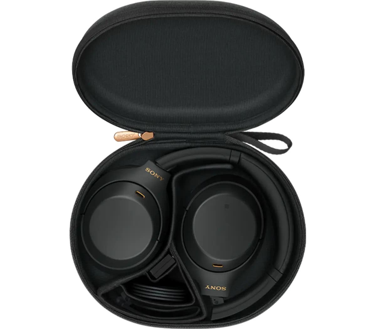 Sony WH-1000XM4 - Kopfhörer mit Mikrofon - ohrumschließend - Bluetooth - kabellos, kabelgebunden - NFC - aktive Rauschunterdrück (WH1000XM4L.CE7) thumbnail