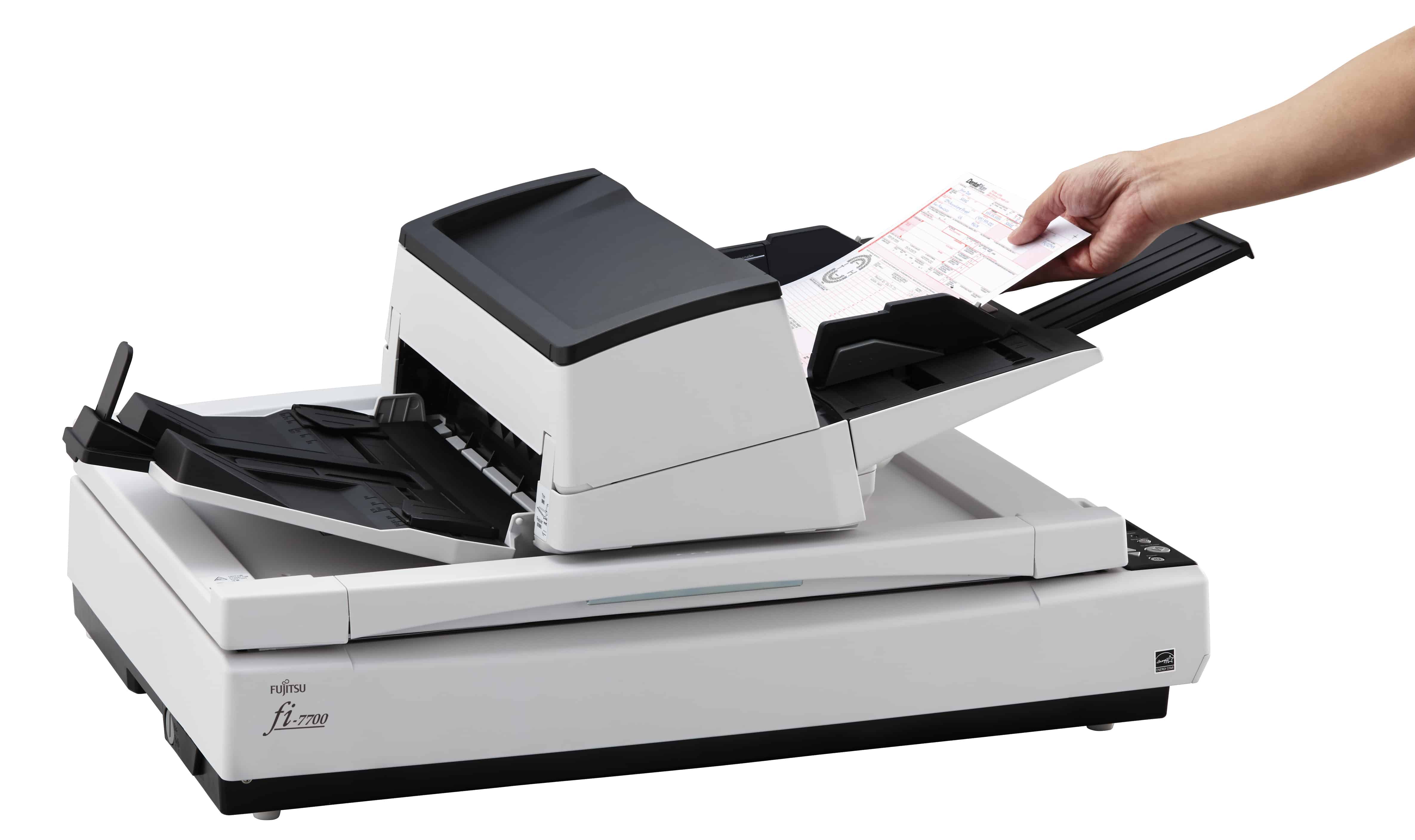Fujitsu fi-7700S Flatbed-/ADF-scanner 600 x 600 DPI A3 Zwart, Wit (PA03740-B301) thumbnail