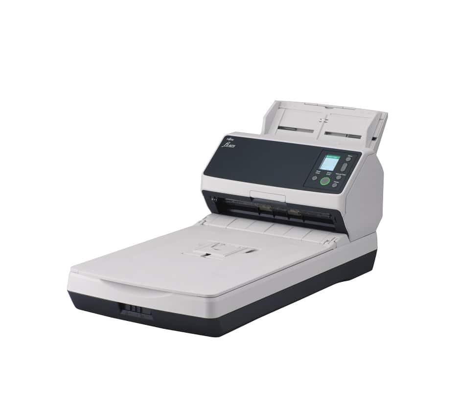 Fujitsu fi-8270 ADF-/handmatige invoer scanner 600 x 600 DPI A4 Zwart, Grijs (PA03810-B551) thumbnail