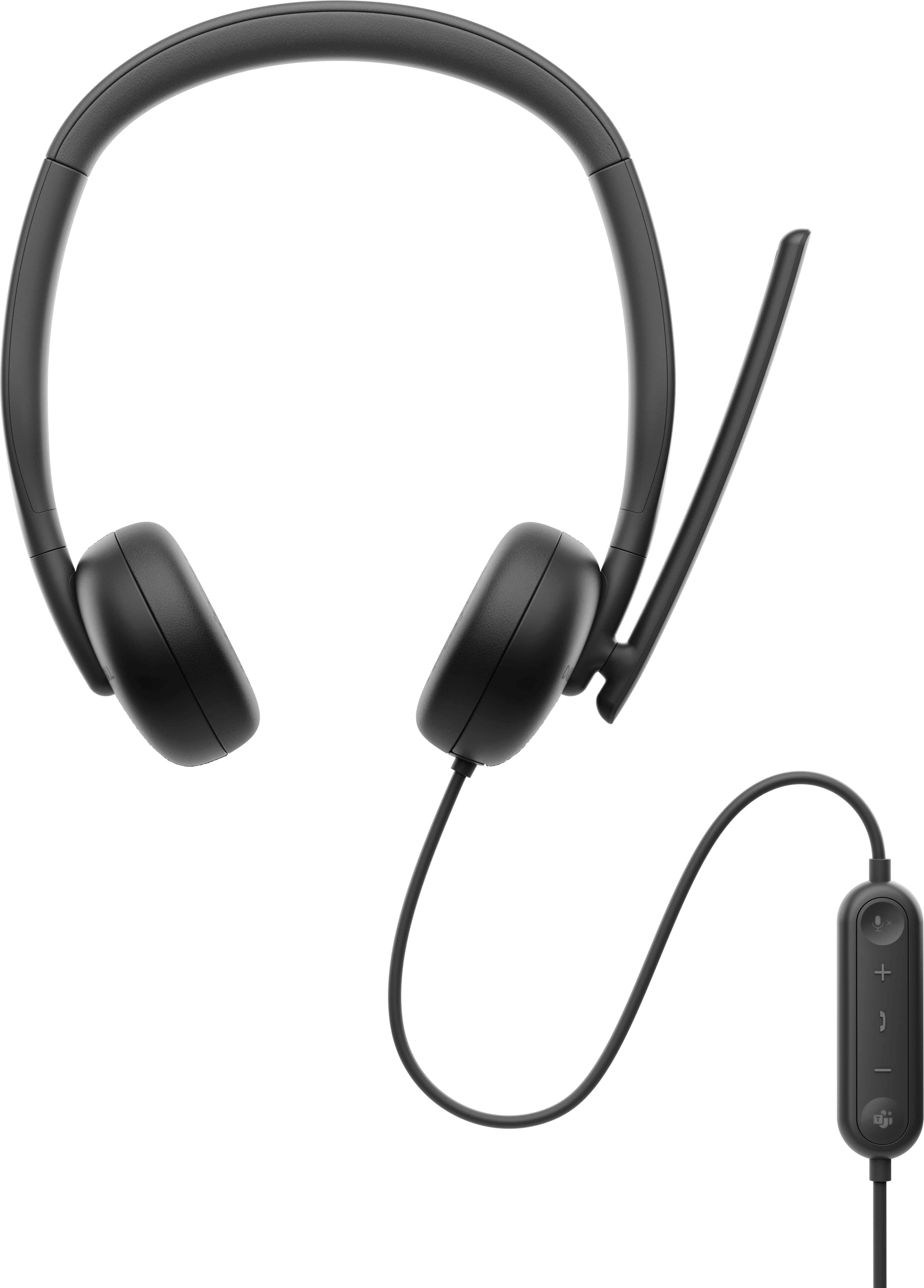 DELL WH3024 Headset Bedraad Hoofdband Oproepen/muziek USB Type-C Zwart (HE324-DWW) thumbnail