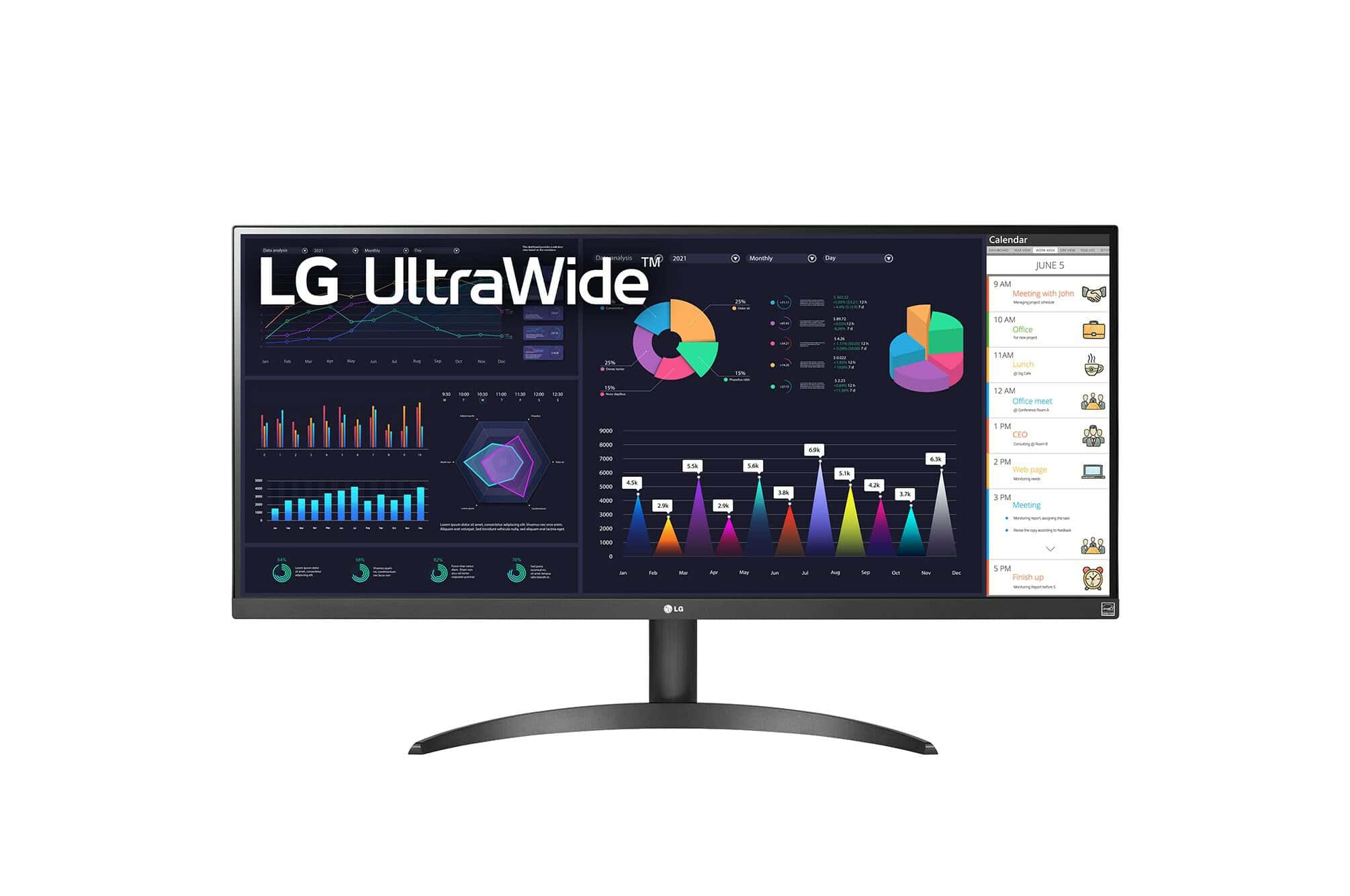 LG 34WQ500-B computer monitor 86,4 cm (34") 2560 x 1080 Pixels UltraWide Full HD LED Zwart (34WQ500-B) thumbnail