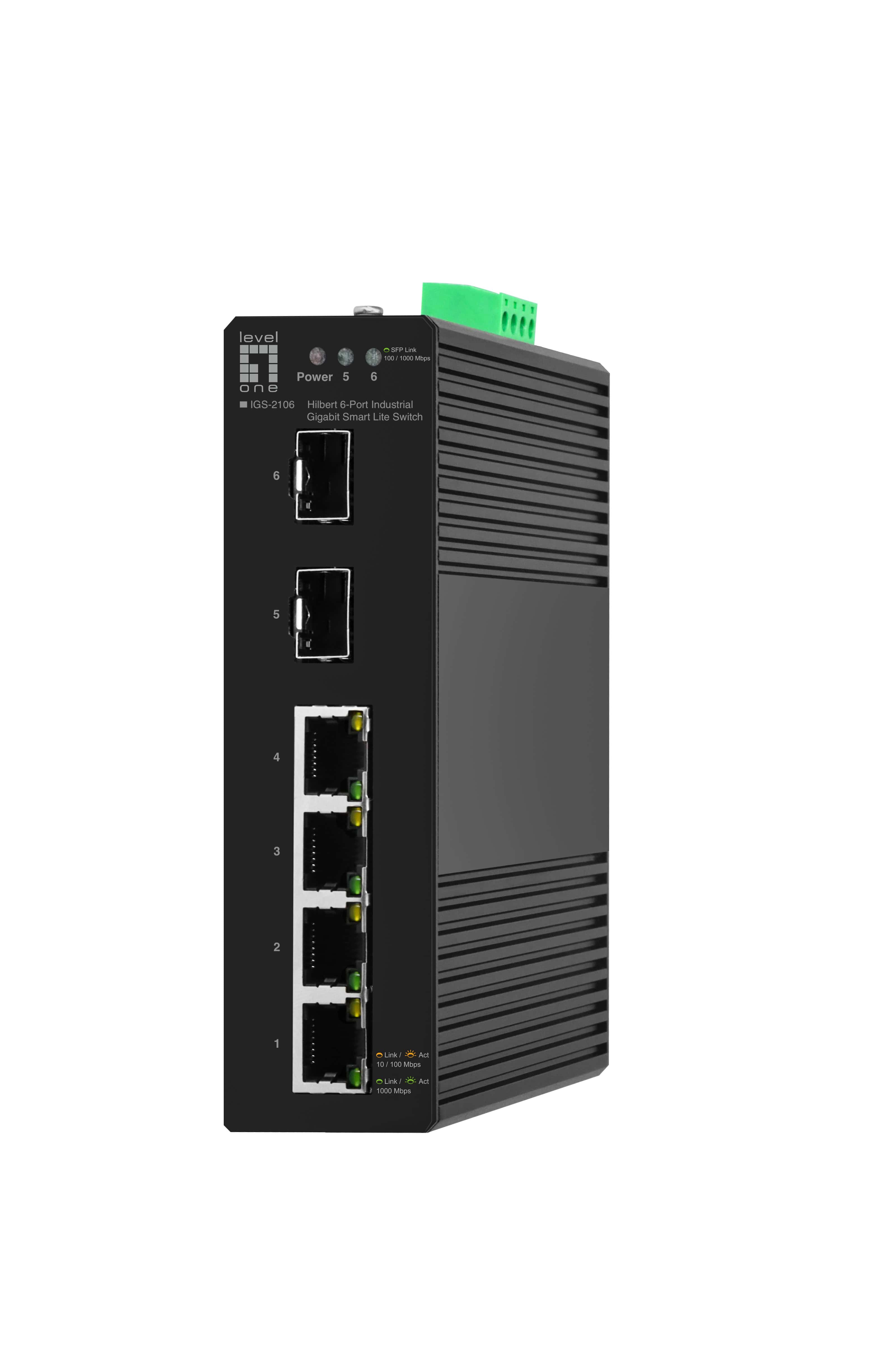 LevelOne IGS-2106 netwerk-switch Managed L2 Gigabit Ethernet (10/100/1000) Zwart (IGS-2106) thumbnail