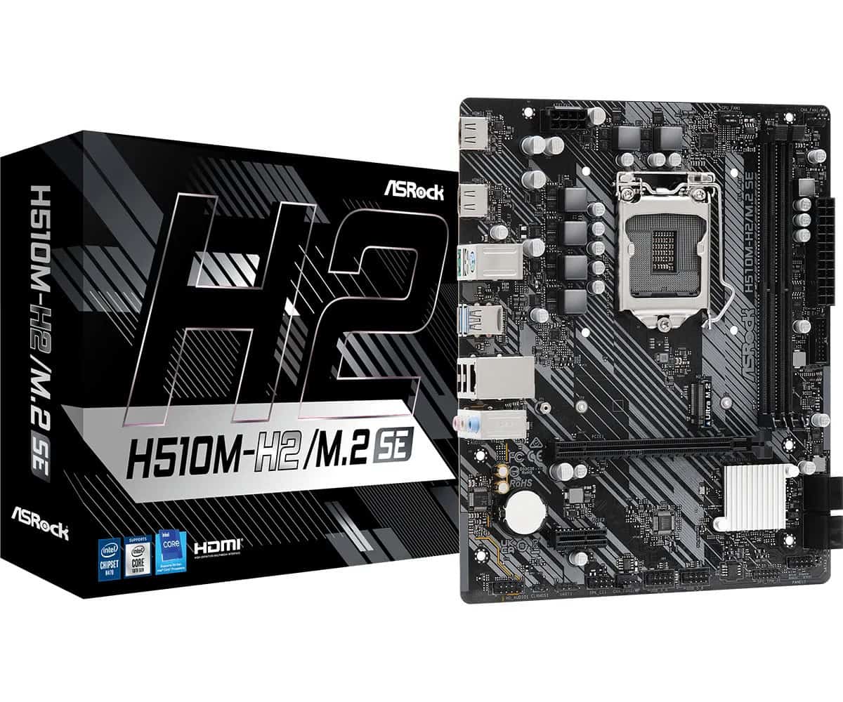 ASRock H510M-H2/M.2 SE 1200 mATX 2xHDMI DDR4 retail (90-MXBMQ0-A0UAYZ) thumbnail