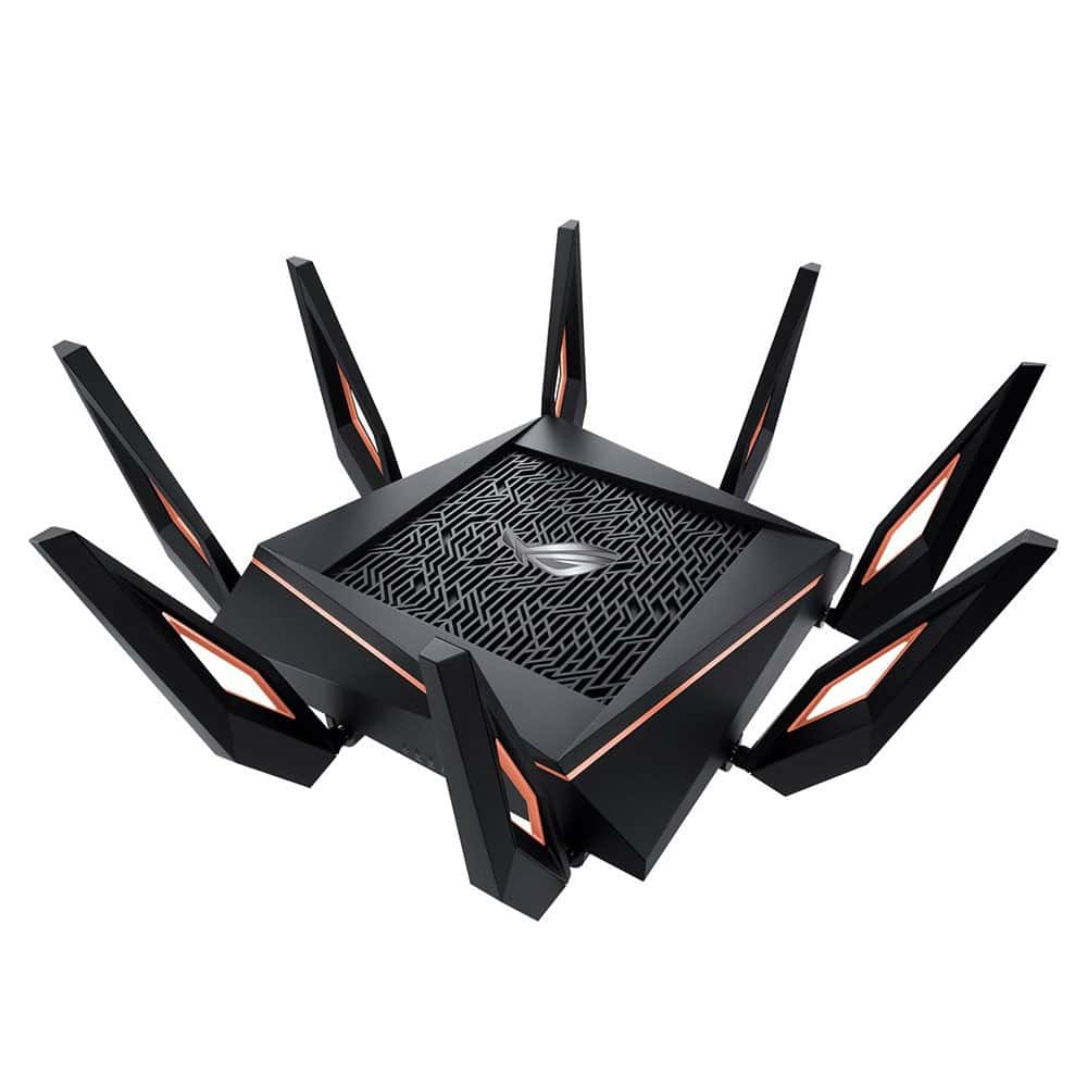 ASUS GT-AX11000 draadloze router Gigabit Ethernet Tri-band (2.4 GHz / 5 GHz / 5 GHz) Zwart (90IG04H0-MU9G00) thumbnail