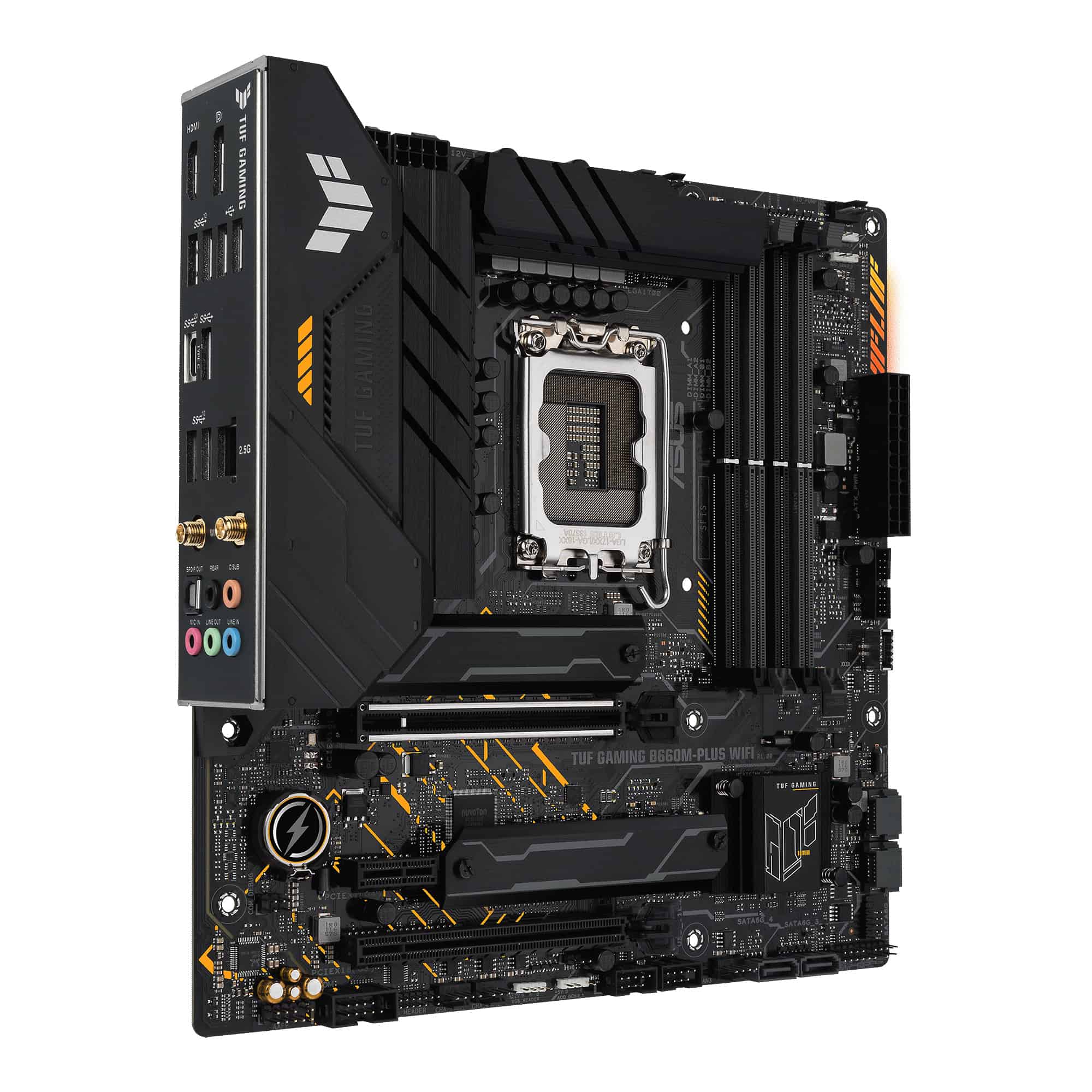 ASUS TUF GAMING B660M-PLUS WIFI Intel B660 LGA 1700 micro ATX (90MB1AZ0-M0EAY0) thumbnail