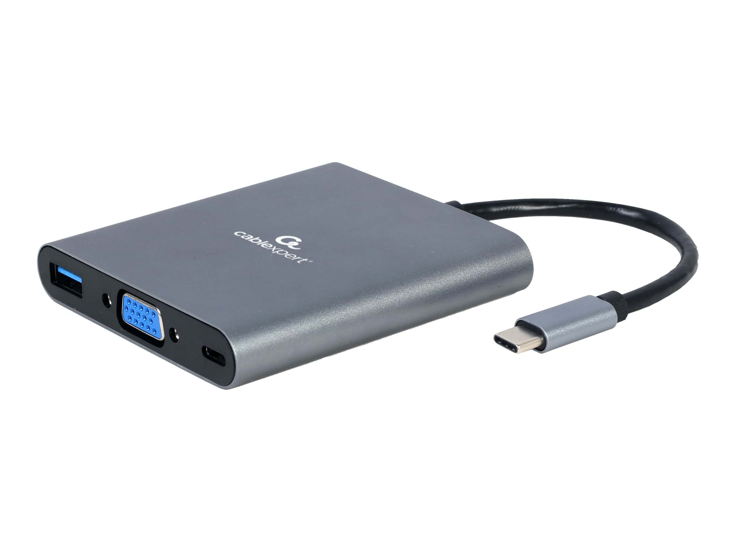 gembird USB Typ-C 6-in-1 Kombi Adapter spacegrau (A-CM-COMBO6-01) thumbnail