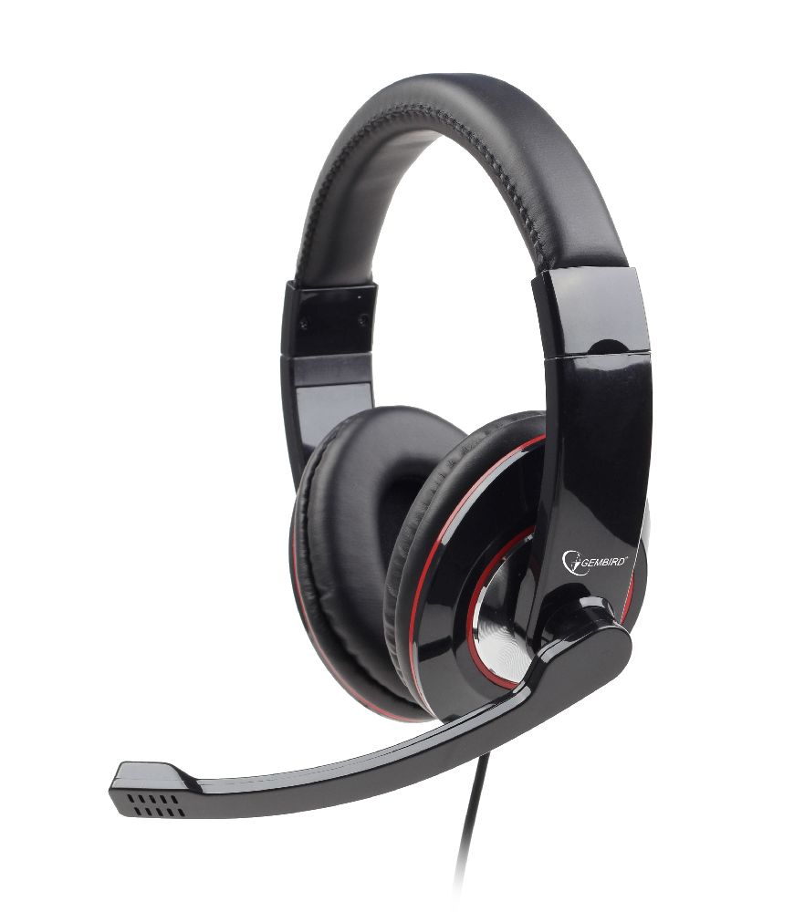 gembird Headset stereo schwarz/rot USB (MHS-U-001) thumbnail