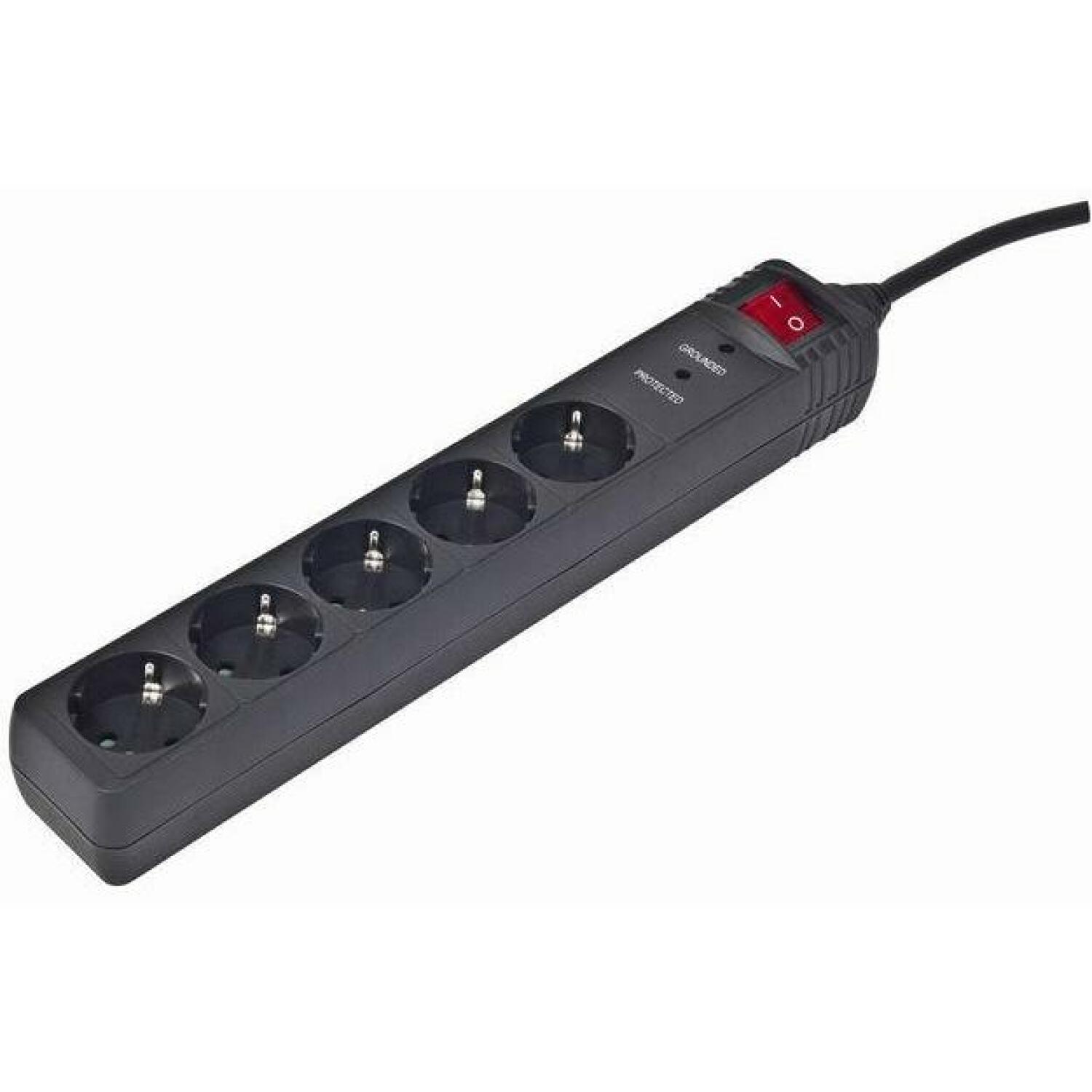 gembird Steckdosenleiste 5fach Ü-Schutz  3.00m Kabel (SPG5-C-10) thumbnail