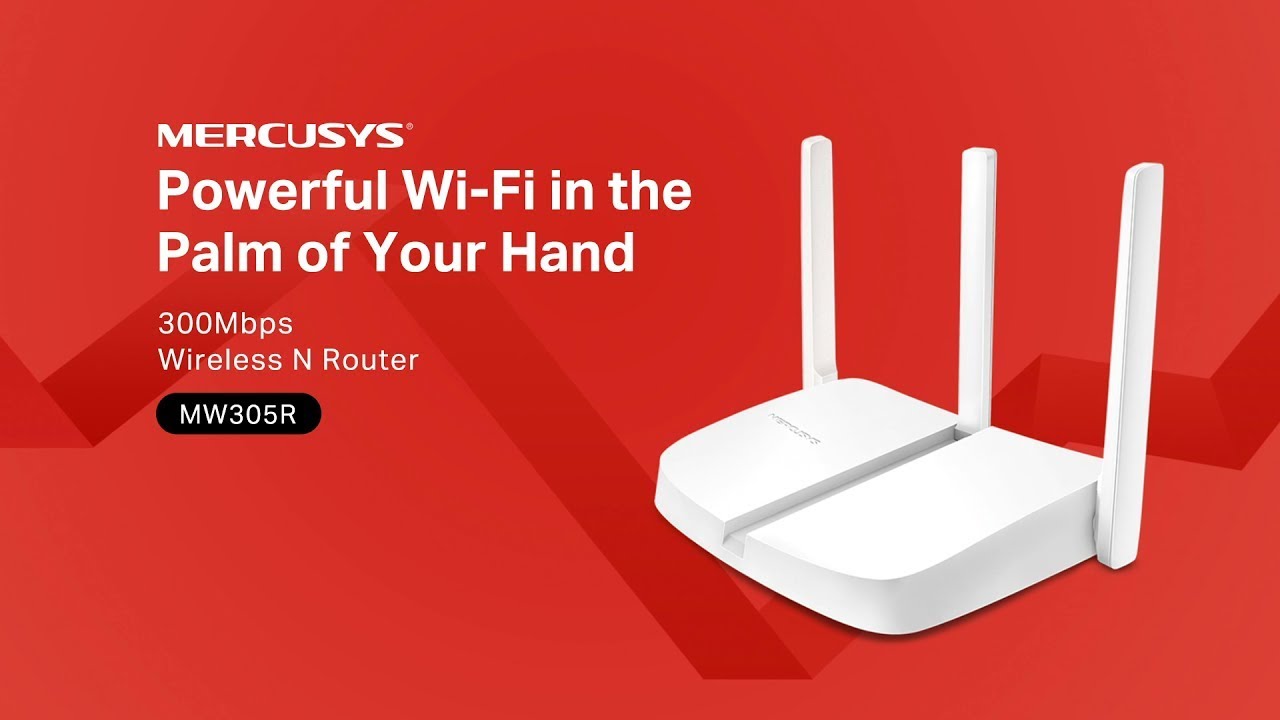 TP-Link MERCUSYS MW305R 300Mbps Wireless N Router, 1 10/100M WAN + 3 10/100M LAN, 3 fixed antennas (MW305R) thumbnail