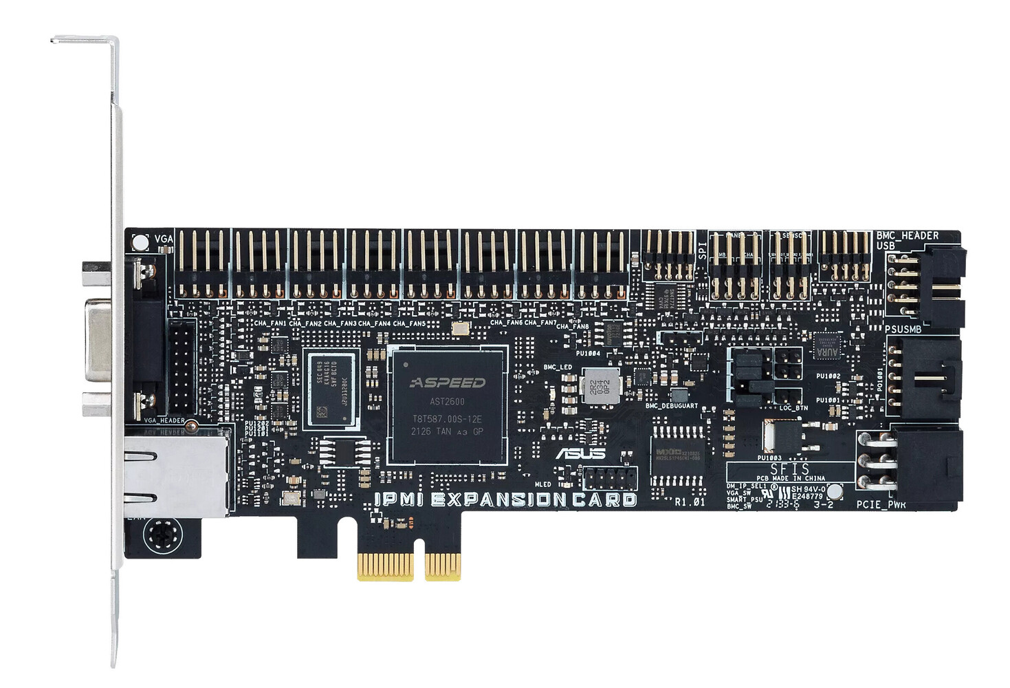 ASUS IPMI EXPANSION CARD-SI interfacekaart/-adapter Intern RJ-45, VGA (90MC0AH0-MVUBY1) thumbnail