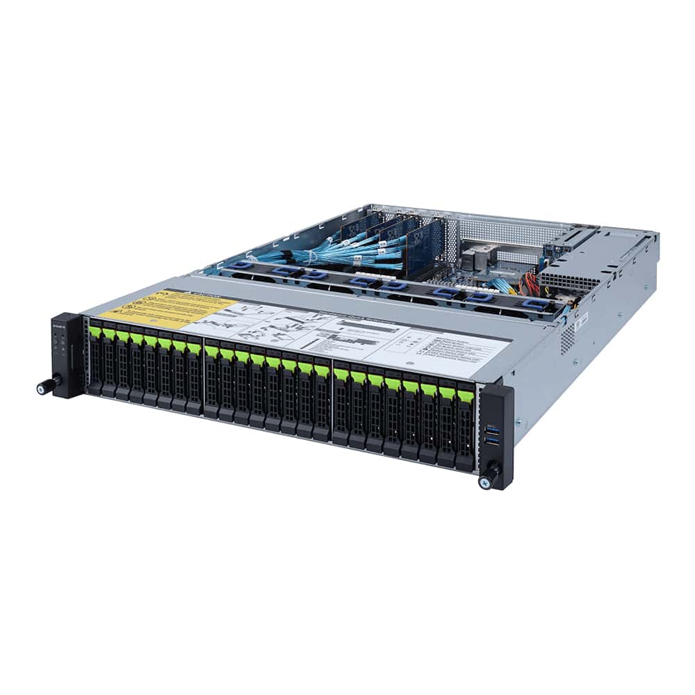 Gigabyte R272-Z34 Rack (2U) Zwart (6NR272Z34MR-00) thumbnail