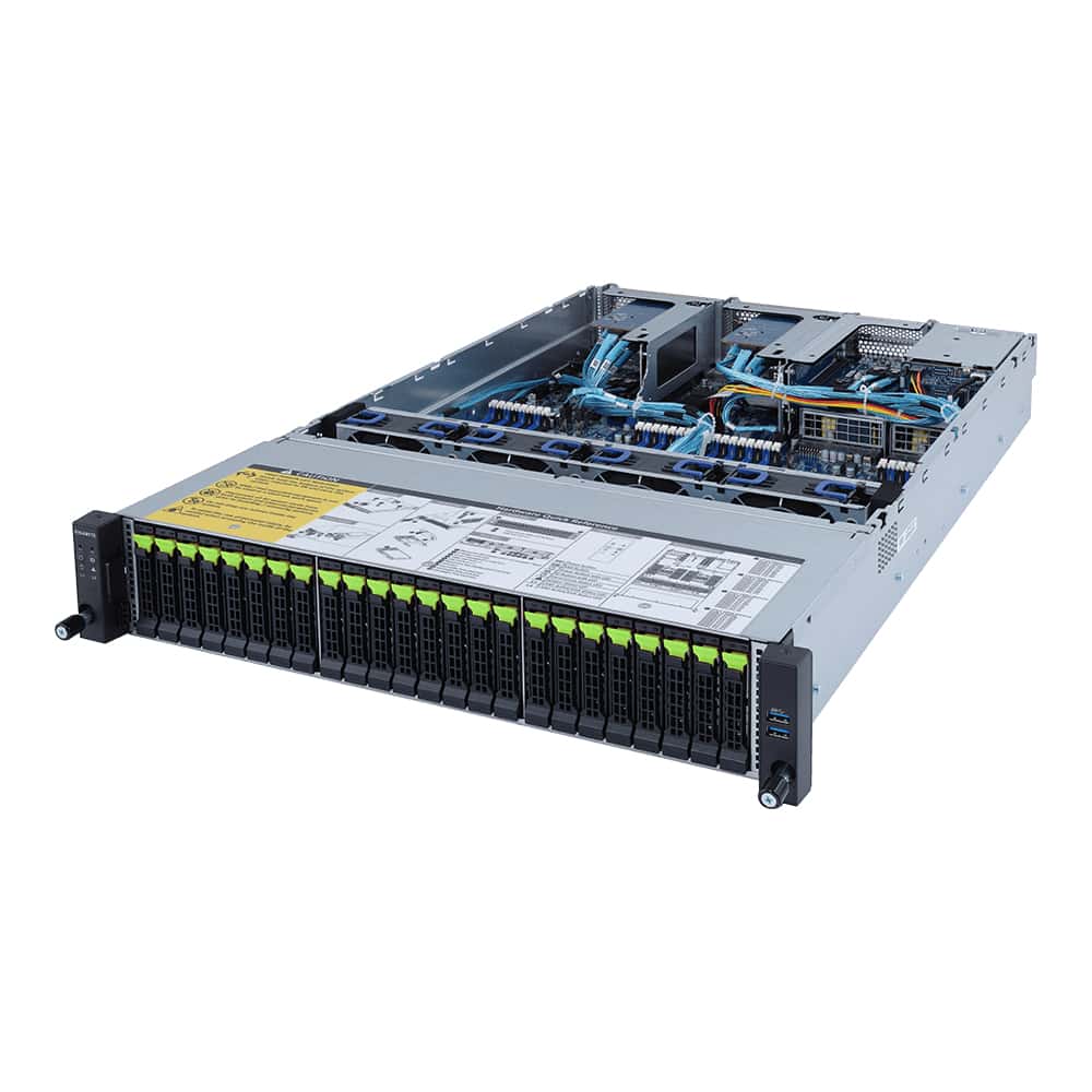 Gigabyte R282-Z94 Socket SP3 Rack (2U) Zwart (6NR282Z94MR-00) thumbnail