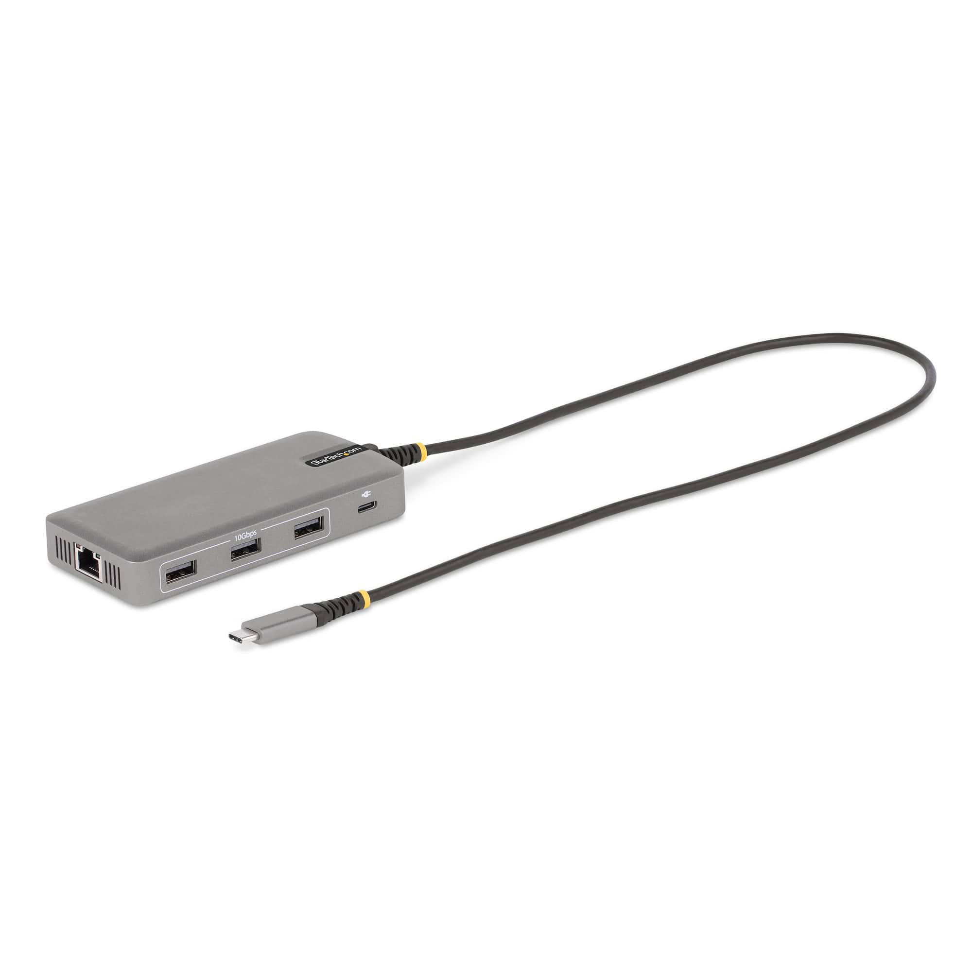 StarTech.com USB-C Triple Monitor Multiport Adapter, Dual 4K 60Hz + 4K 30Hz HDMI & DisplayPort, 3-Port USB Hub, 10Gbps, 100W PD Pass-Through, GbE, Travel Dock, Windows & ChromeOS (117B-USBC-MULTIPORT) thumbnail