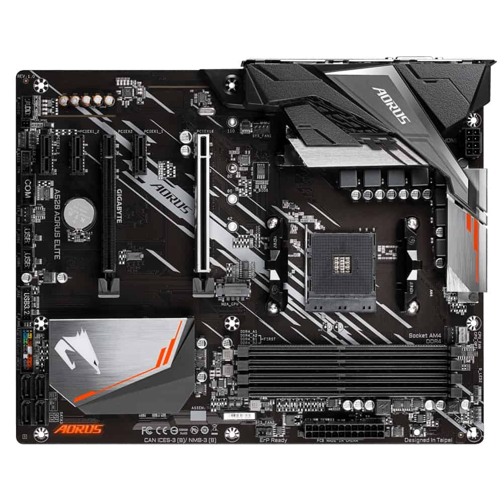 Gigabyte A520 AORUS ELITE moederbord AMD A520 Socket AM4 ATX (A520 AORUS ELITE) thumbnail