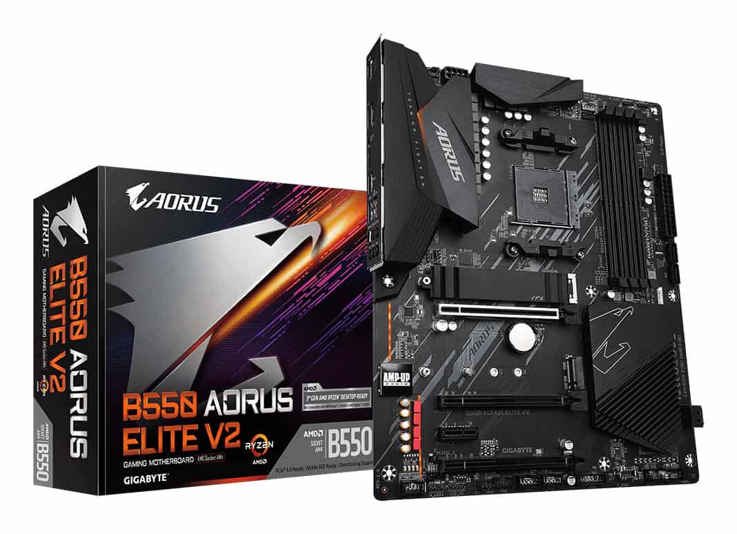 GIGABYTE B550 AORUS ELITE V2 moederbord AMD B550 Socket AM4 ATX (B550 AORUS ELITE V2) thumbnail