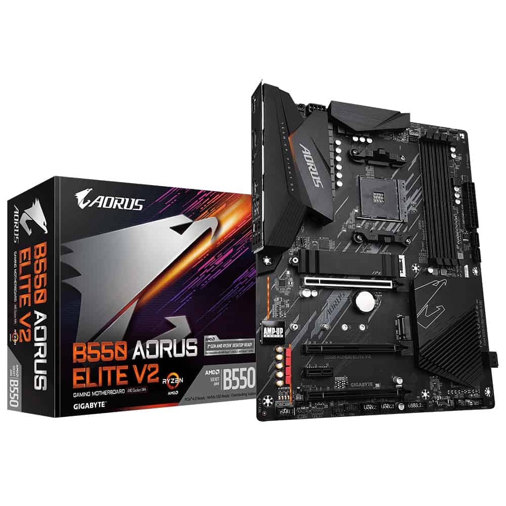 Gigabyte B550 AORUS ELITE V2 moederbord AMD B550 Socket AM4 ATX (B550 AORUS ELITE V2) thumbnail