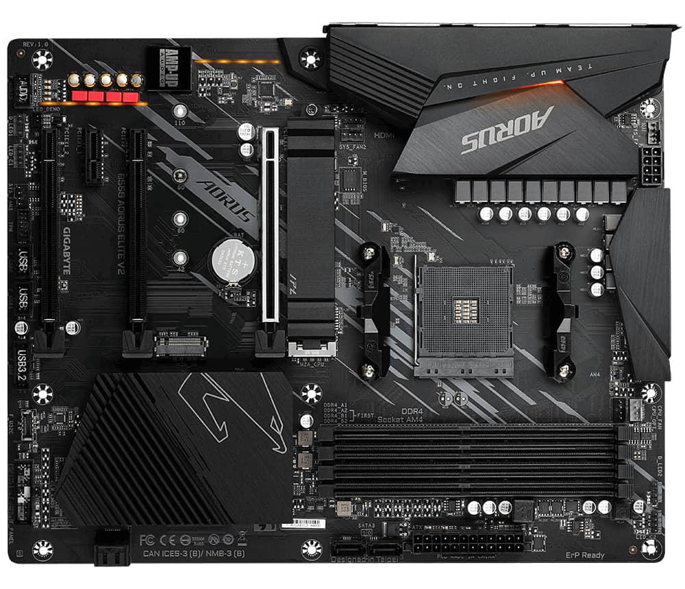 Gigabyte B550 AORUS ELITE V2 moederbord AMD B550 Socket AM4 ATX (B550 AORUS ELITE V2) thumbnail