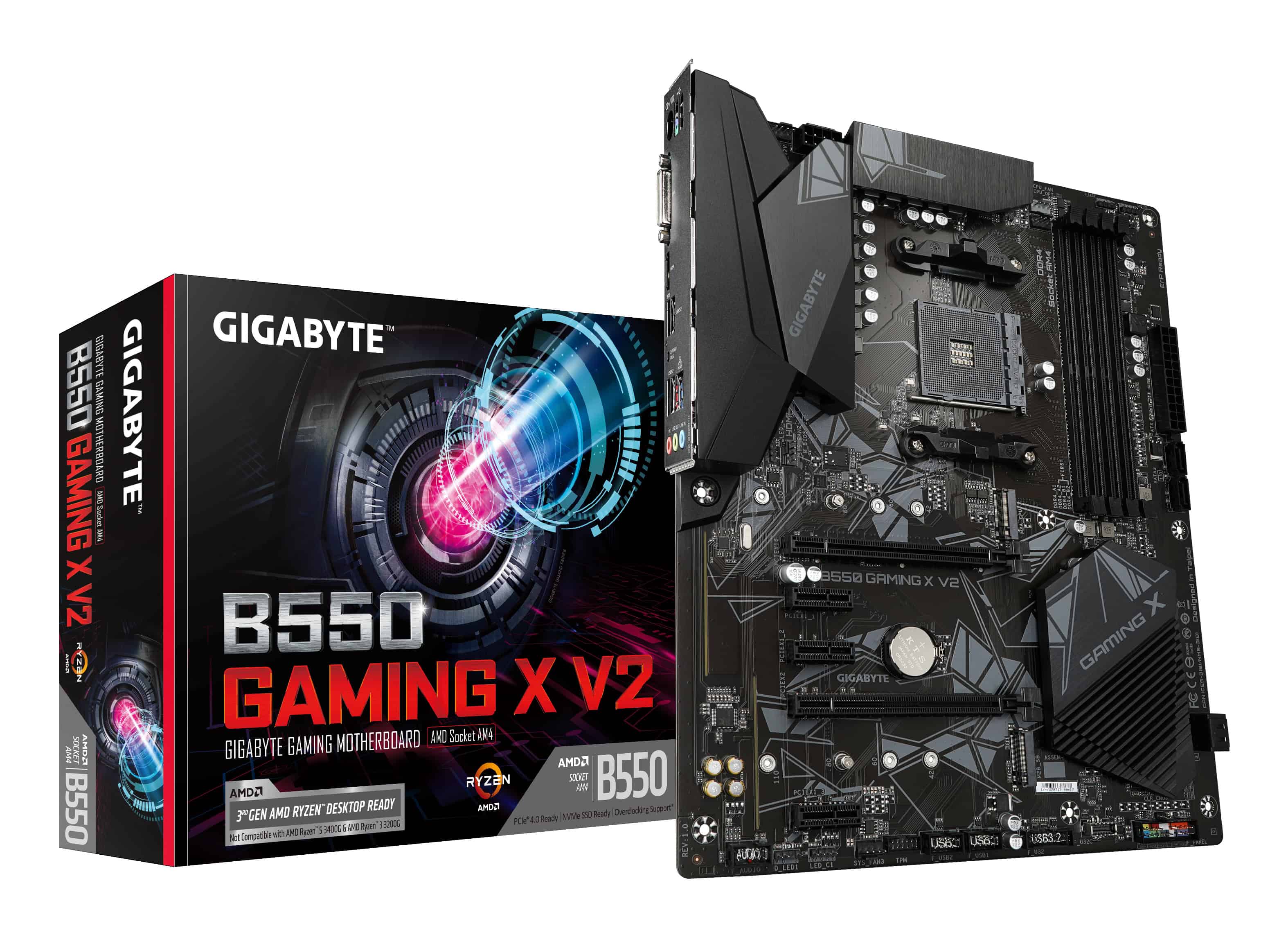 GIGABYTE B550 Gaming X V2 AMD B550 Socket AM4 ATX (B550 GAMING X V2) thumbnail