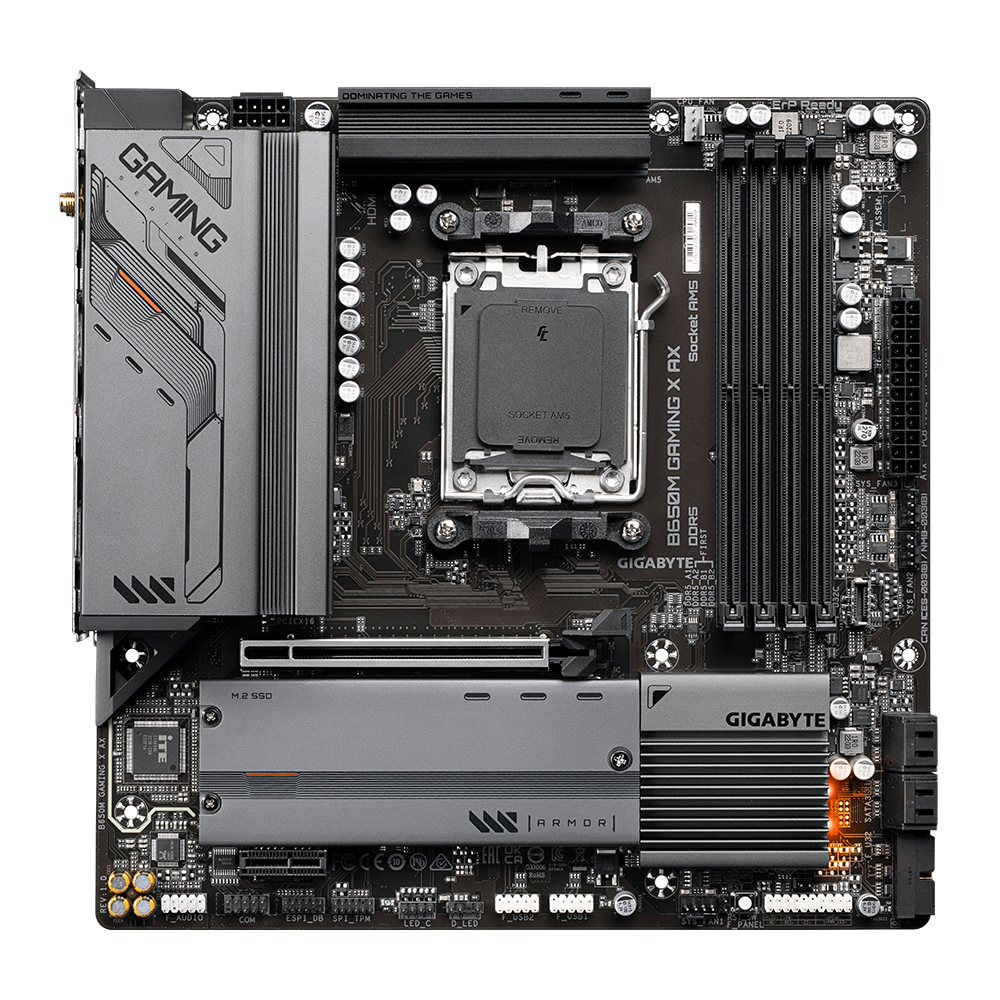 Gigabyte B650M GAMING X AX moederbord AMD B650 Socket AM5 micro ATX (B650M GAMING X AX) thumbnail