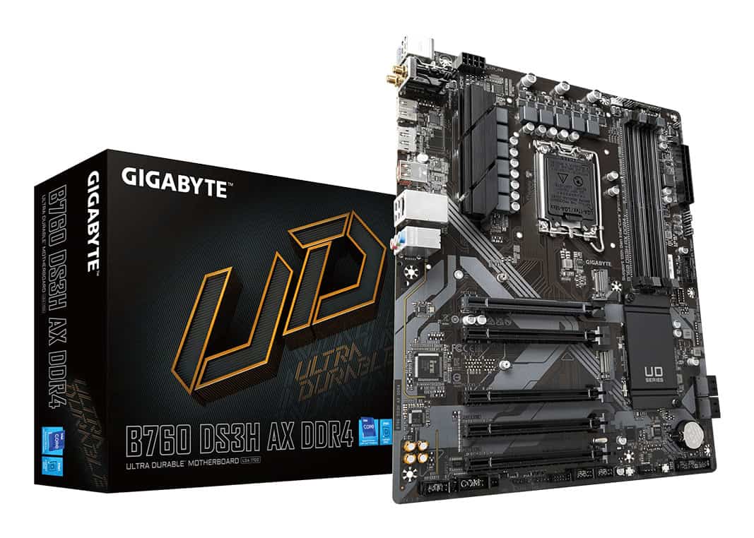 GIGABYTE B760 DS3H AX DDR4 moederbord Intel B760 Express LGA 1700 ATX (B760 DS3H AX DDR4) thumbnail