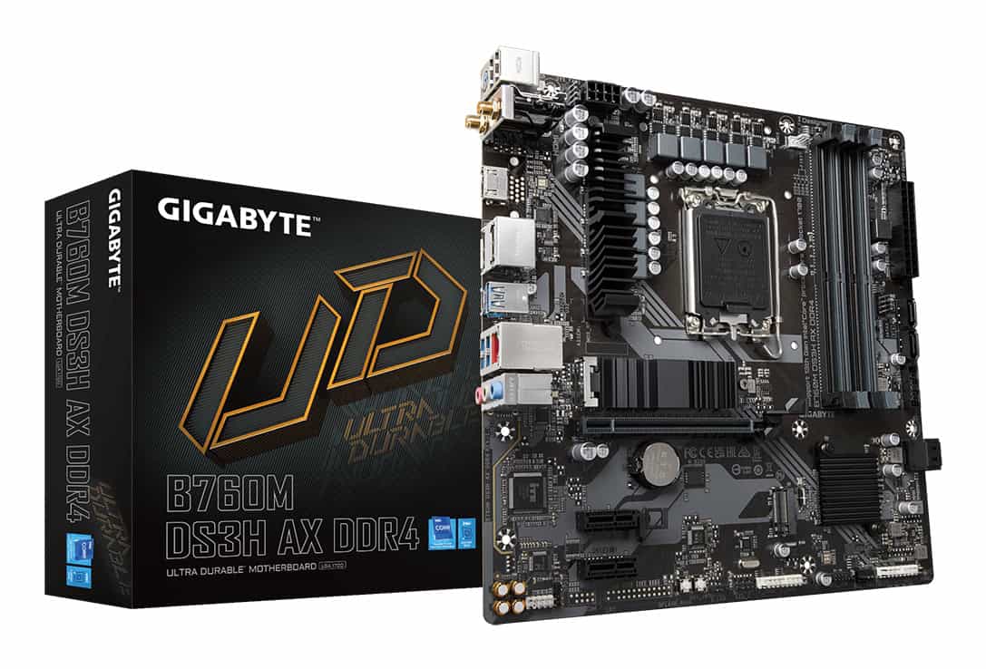 GIGABYTE B760M DS3H AX DDR4 moederbord Intel B760 Express LGA 1700 micro ATX (B760M DS3H AX DDR4) thumbnail