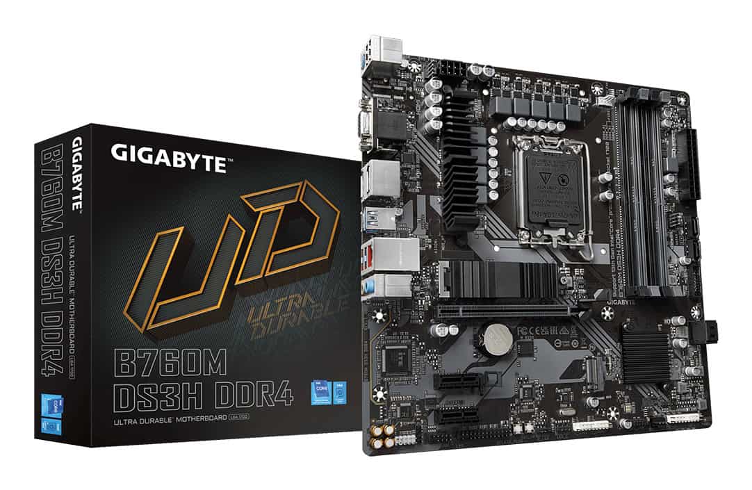 GIGABYTE B760M DS3H DDR4 moederbord Intel B760 Express LGA 1700 micro ATX (B760M DS3H DDR4) thumbnail