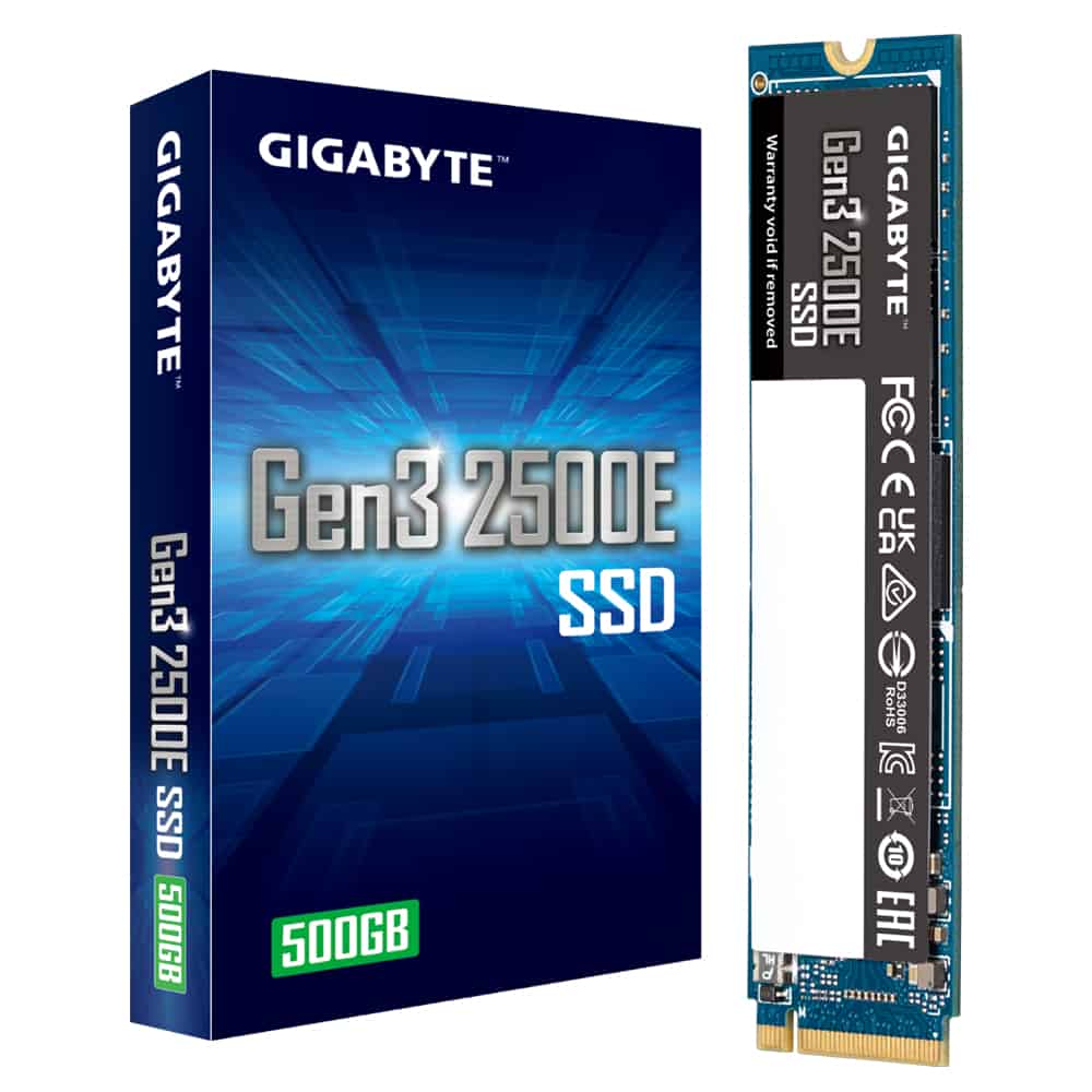 Gigabyte Gen3 2500E SSD 500GB M.2 PCI Express 3.0 NVMe (G325E500G) thumbnail