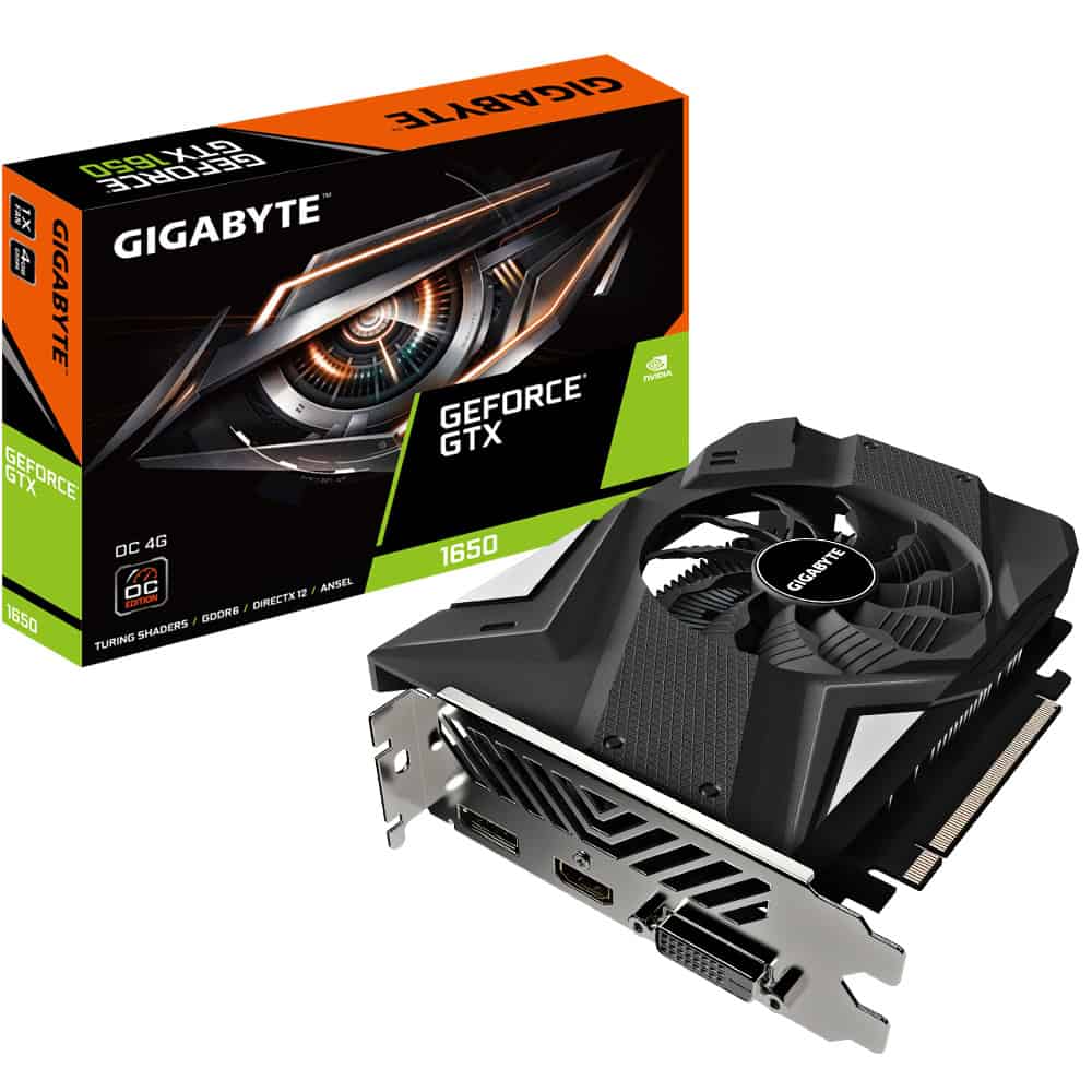 GIGABYTE GV-N1656OC-4GD 2.0 videokaart NVIDIA GeForce GTX 1650 4 GB GDDR6 (GV-N1656OC-4GD) thumbnail