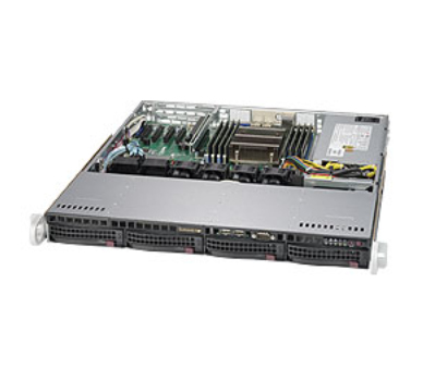 Supermicro SuperServer 5018R-M Rack (1U), - Zwart, Grijs Intel® C612 LGA 2011 (Socket R) (SYS-5018R-M) thumbnail