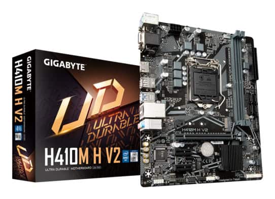 GIGABYTE H410M H V2 moederbord Intel H410 LGA 1200 (Socket H5) micro ATX (H410M H V2) thumbnail