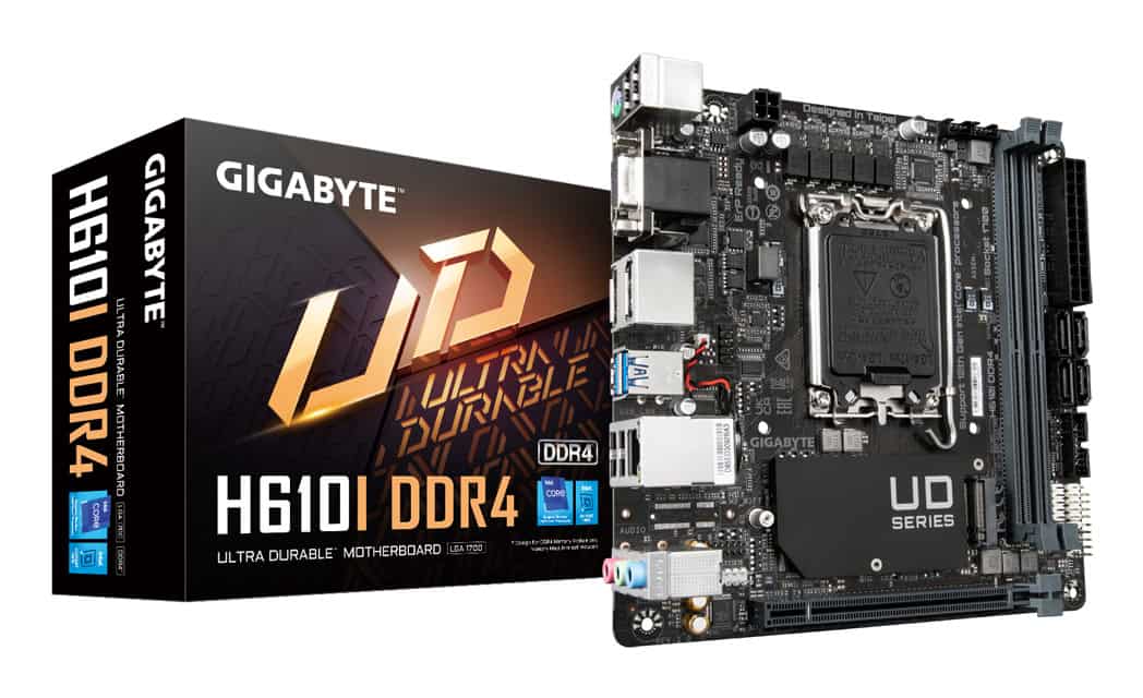 GIGABYTE H610I DDR4 moederbord Intel H610 Express LGA 1700 mini ITX (H610I DDR4) thumbnail