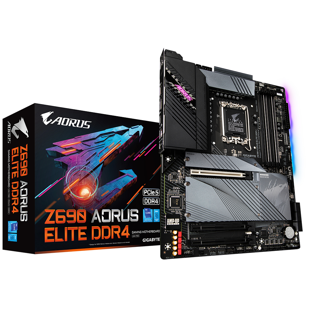 Gigabyte Z690 AORUS ELITE DDR4 (rev. 1.0) Intel Z690 LGA 1700 ATX (Z690 AORUS ELITE DDR4) thumbnail