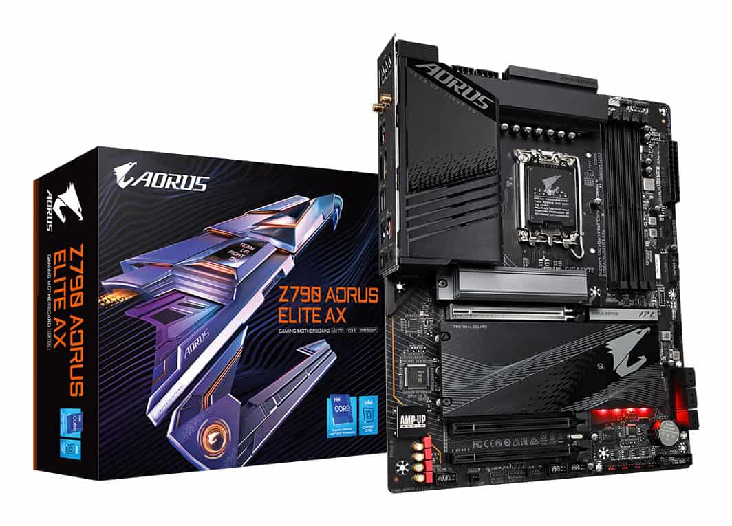 GIGABYTE Z790 AORUS ELITE AX moederbord Intel Z790 LGA 1700 ATX (Z790 AORUS ELITE AX 1.0) thumbnail