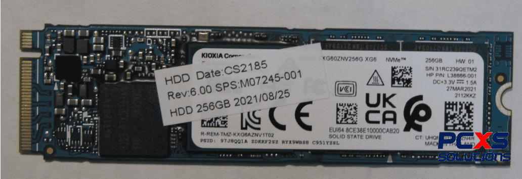 HP SPS-SSD 256GB M2 2280 PCIe-NVMe TLC SED (M07245-005) thumbnail