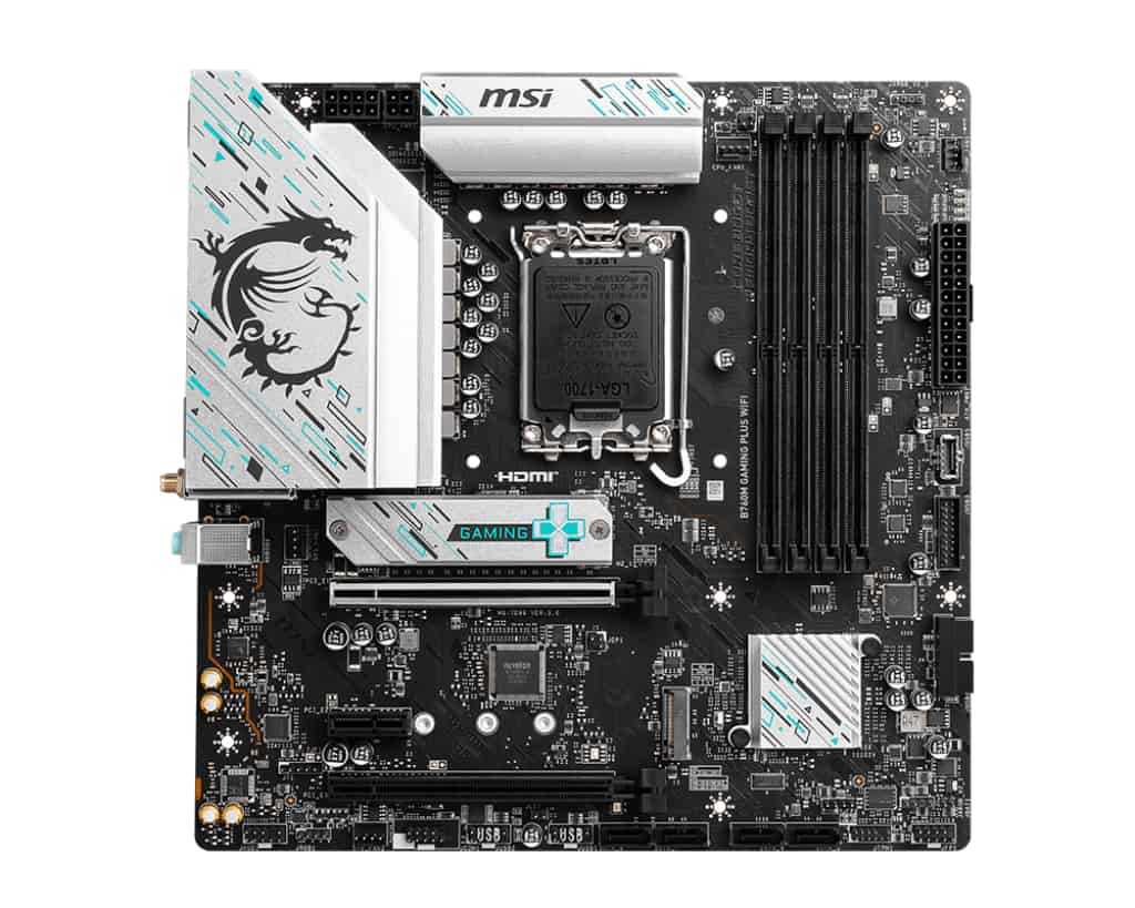 MSI B760M GAMING PLUS WIFI moederbord Intel B760 LGA 1700 micro ATX (7D99-017R) thumbnail