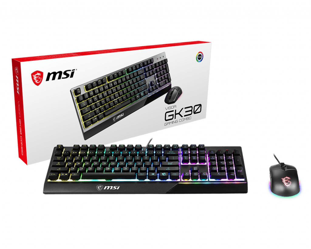 MSI S11-04DE601-CLA toetsenbord Inclusief muis USB QWERTY UK International Zwart (S11-04DE601-CLA) thumbnail