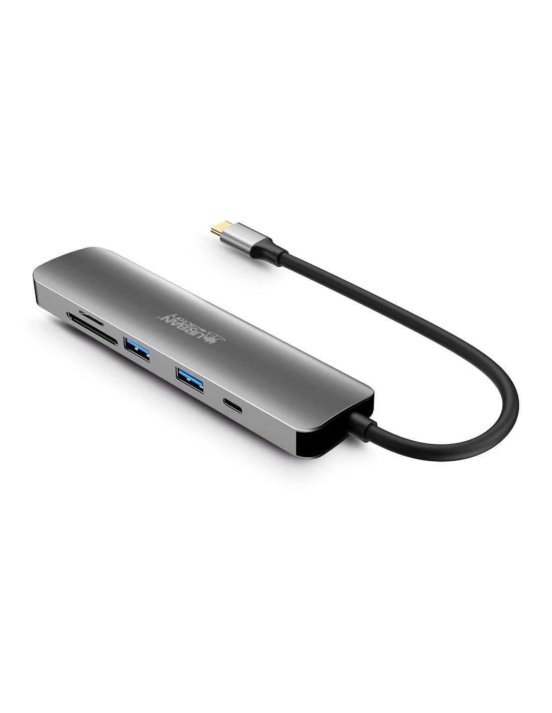 Urban Factory MHC45UF laptop dock & poortreplicator Bedraad USB 3.2 Gen 1 (3.1 Gen 1) Type-C Grijs (MHC45UF) thumbnail