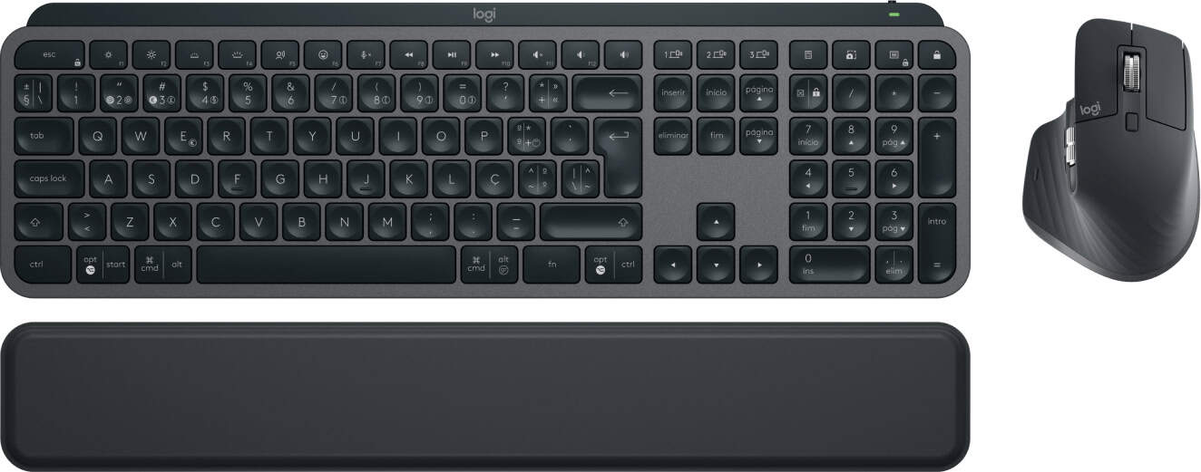 Logitech MX Keys S Combo toetsenbord Inclusief muis RF-draadloos + Bluetooth Portugees Grafiet (920-011611) thumbnail