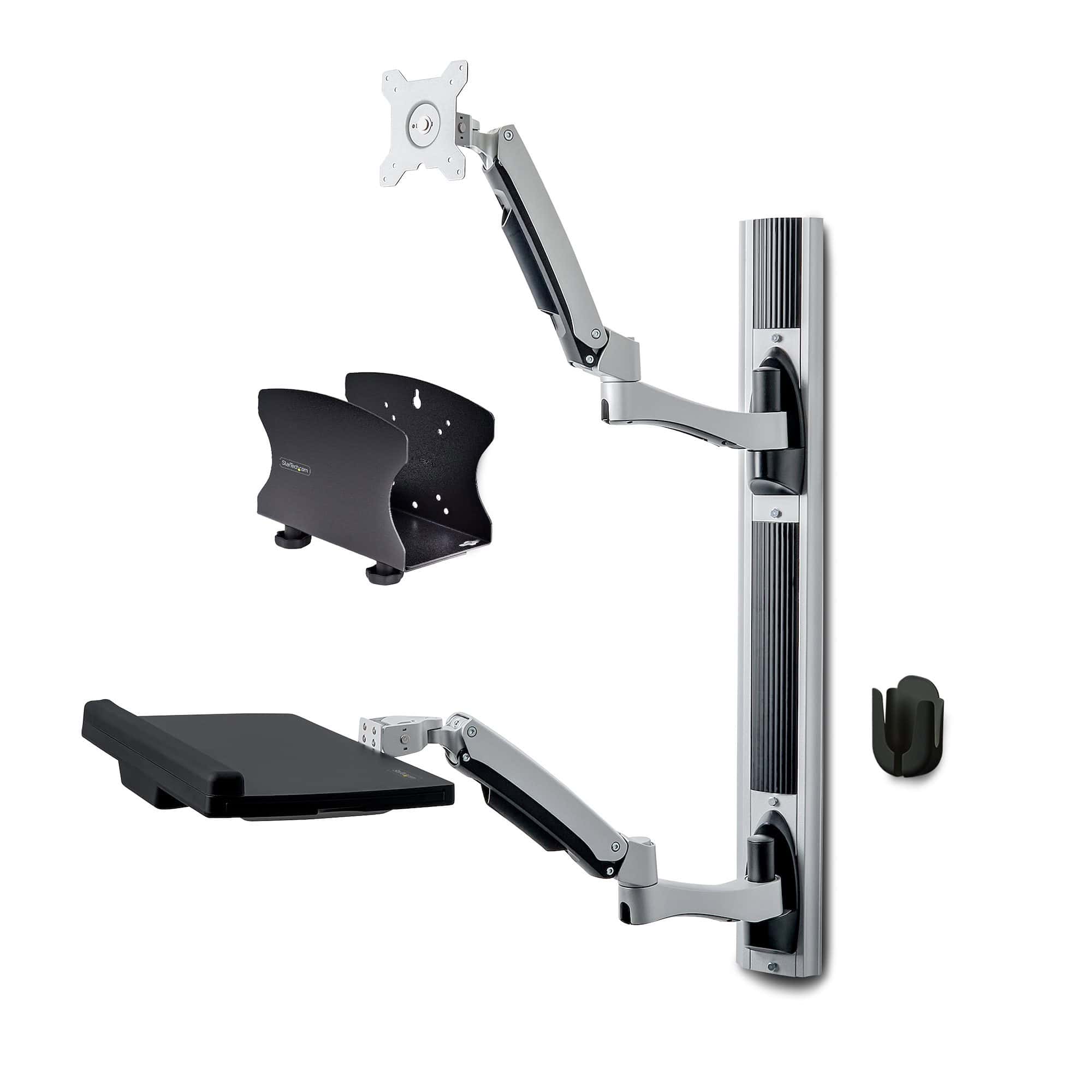 StarTech.com Wandmonteerbare Zit-Sta Werkplek, VESA-Beugel Voor 32 Scherm (10kg), Volledig Scharnierende Monitorarm & Toetsenbordhouder (2PASTSC-WALL-MOUNT) thumbnail StarTech.com Wandmonteerbare Zit-Sta Werkplek, VESA-Beugel Voor 32 Scherm (10kg), Volledig Scharnierende Monitorarm & Toetsenbordhouder (2PASTSC-WALL-MOUNT) thumbnail